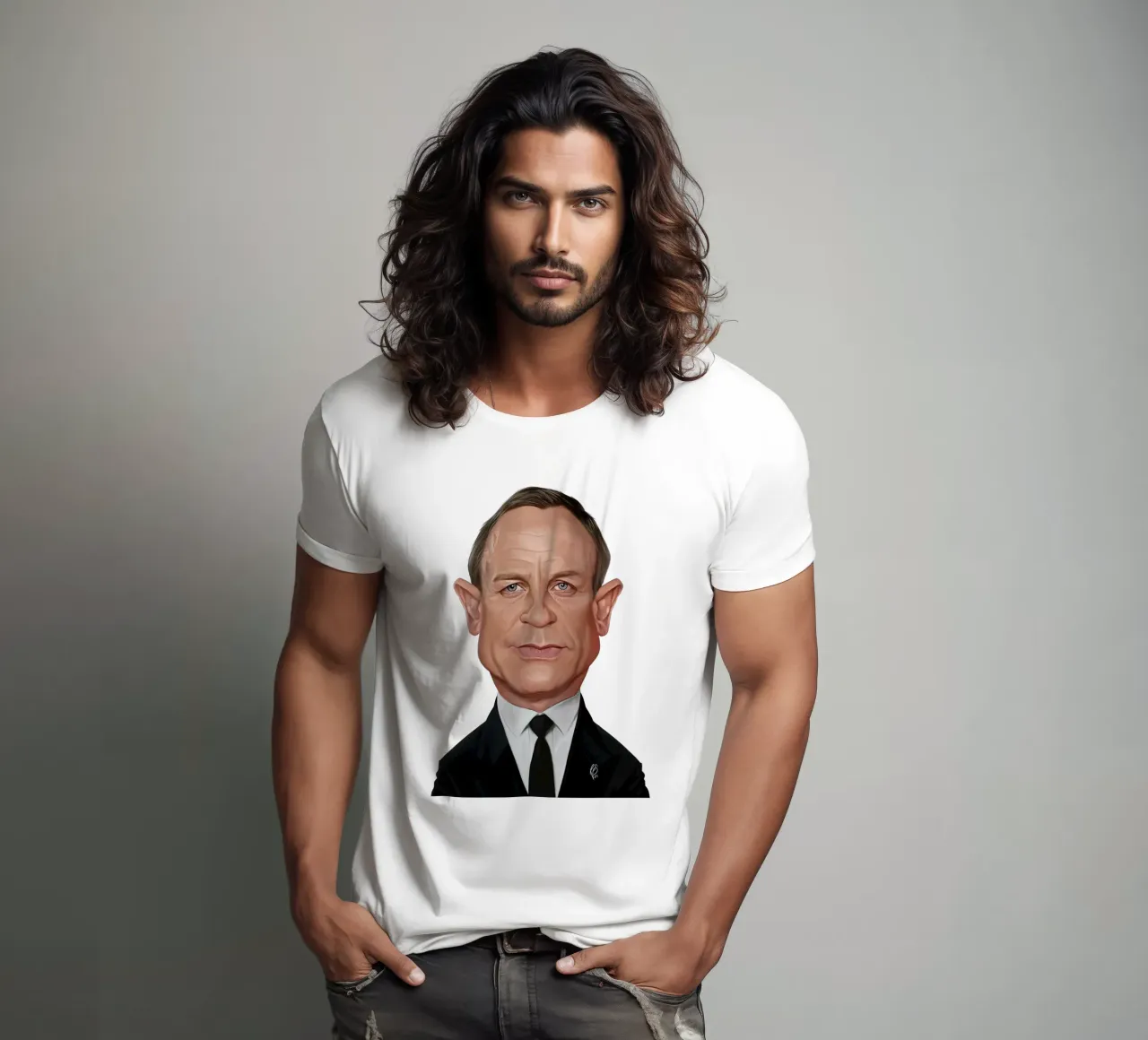 Daniel Craig t-shirt da Rob Art | Illustration