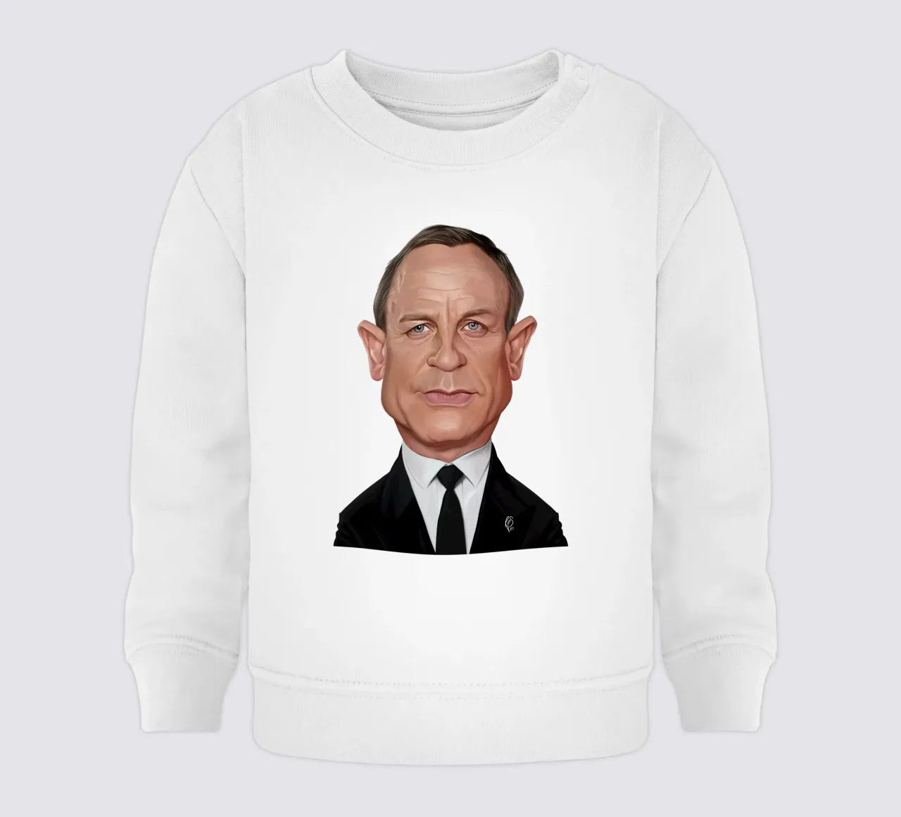 Daniel Craig felpa neonato da Rob Art | Illustration