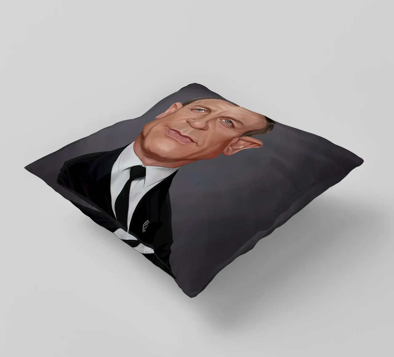 Daniel Craig cuscino da Rob Art | Illustration