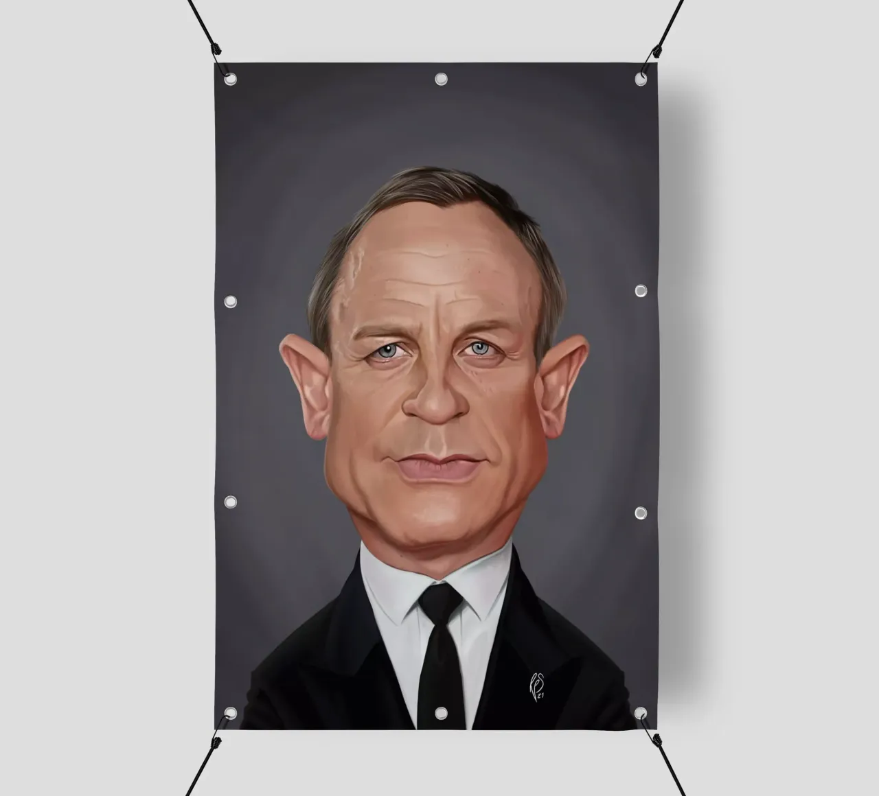 Daniel Craig telo in pvc da Rob Art | Illustration