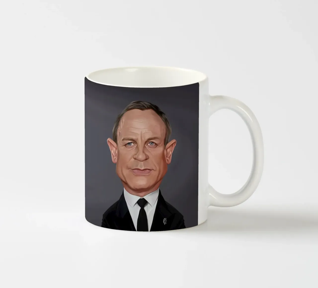 Daniel Craig tazza in ceramica da Rob Art | Illustration