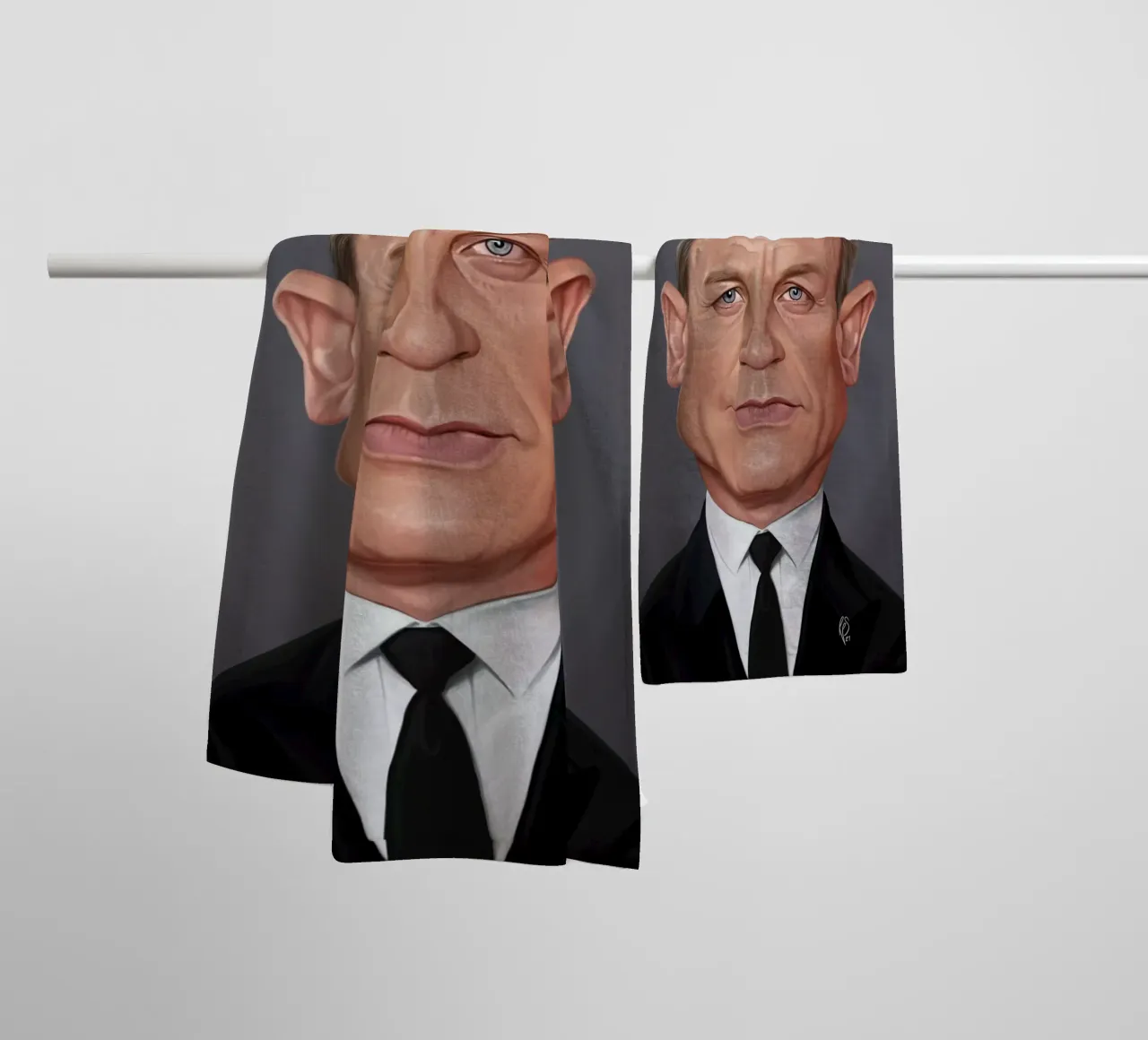Daniel Craig asciugamano da bagno da Rob Art | Illustration