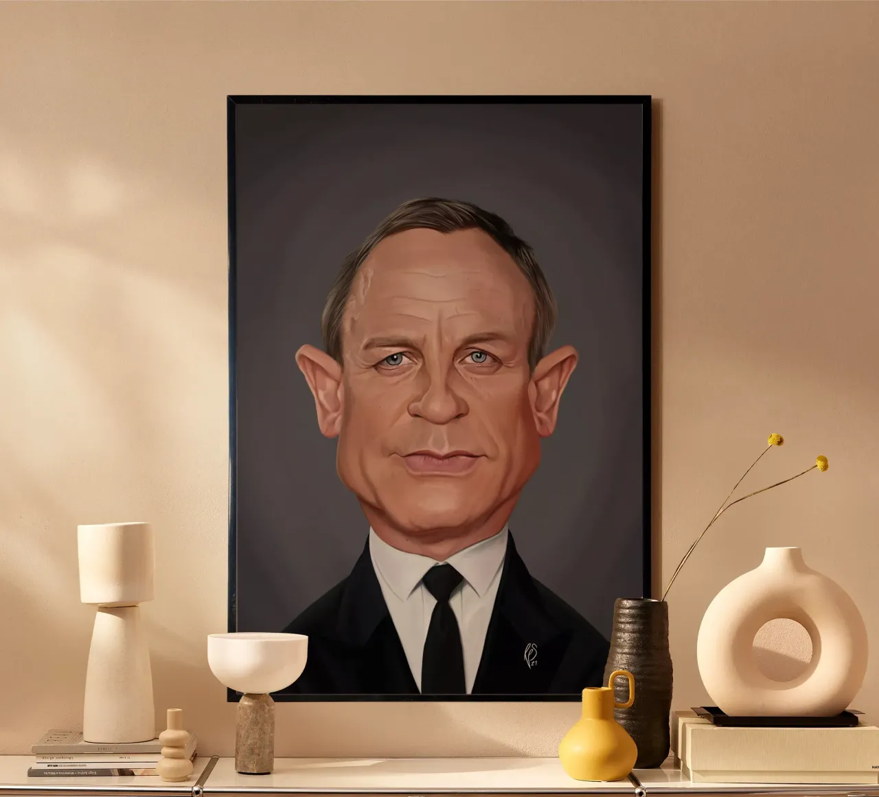 Daniel Craig carta hahnemühle da Rob Art | Illustration