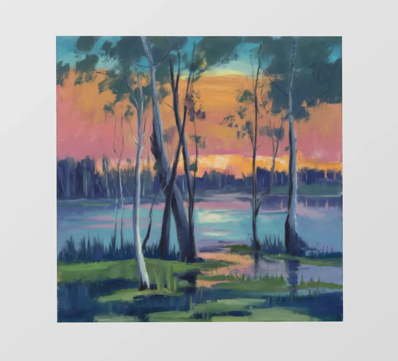 Specchio Sunset Grove telo in pvc da Solestice Strokes