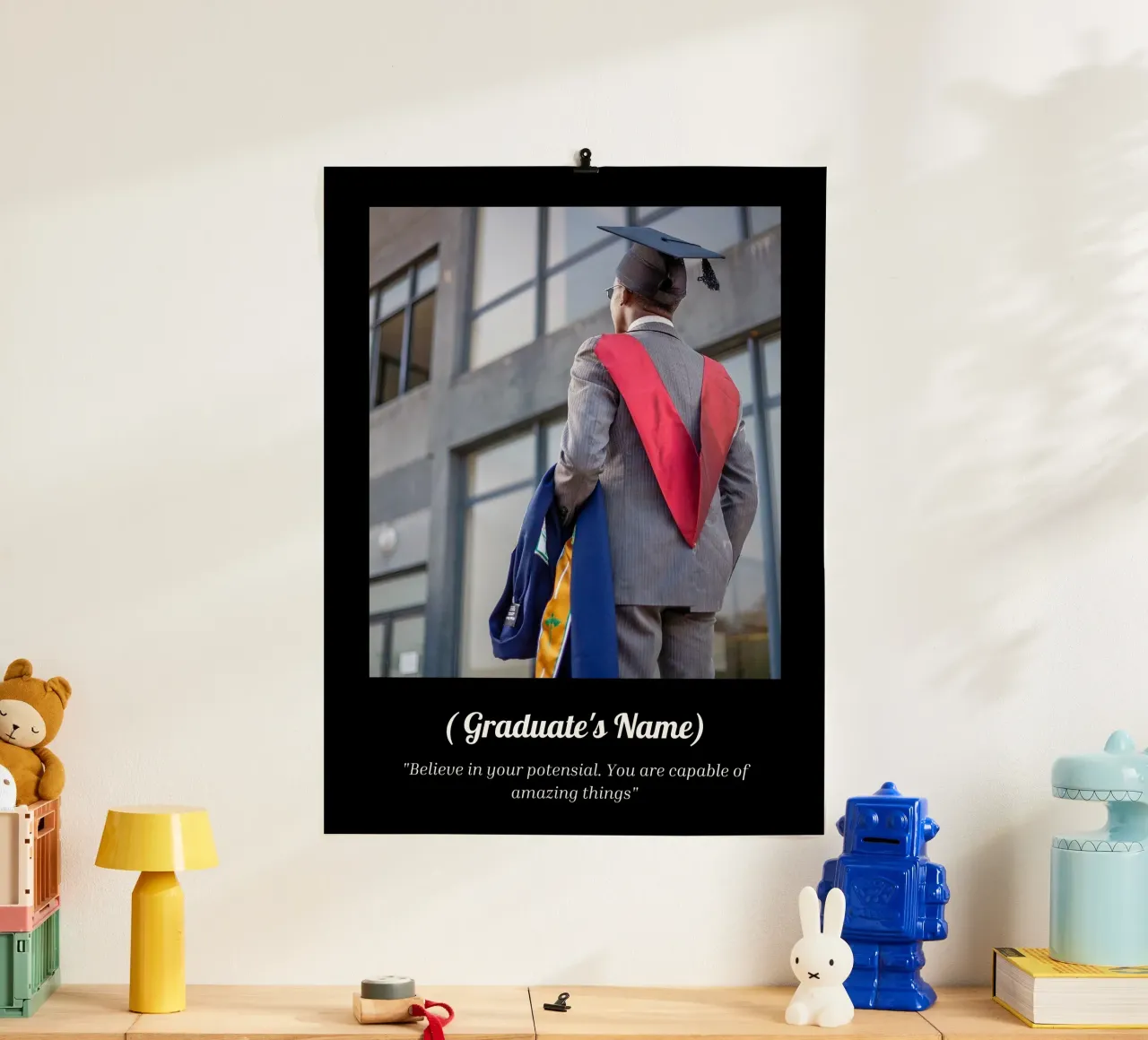 Personalizzazione della laurea poster con telaio in alluminio da NEWEST CUSTOM SHOP