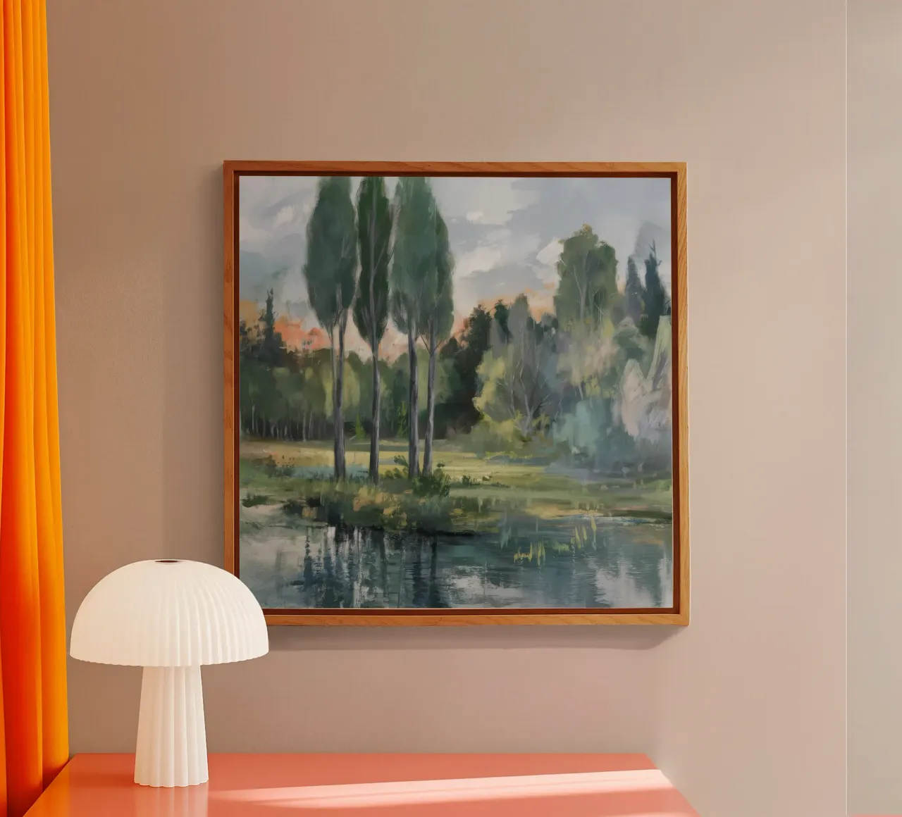 Sunset Grove Reflection acrylic glass by Solestice Strokes