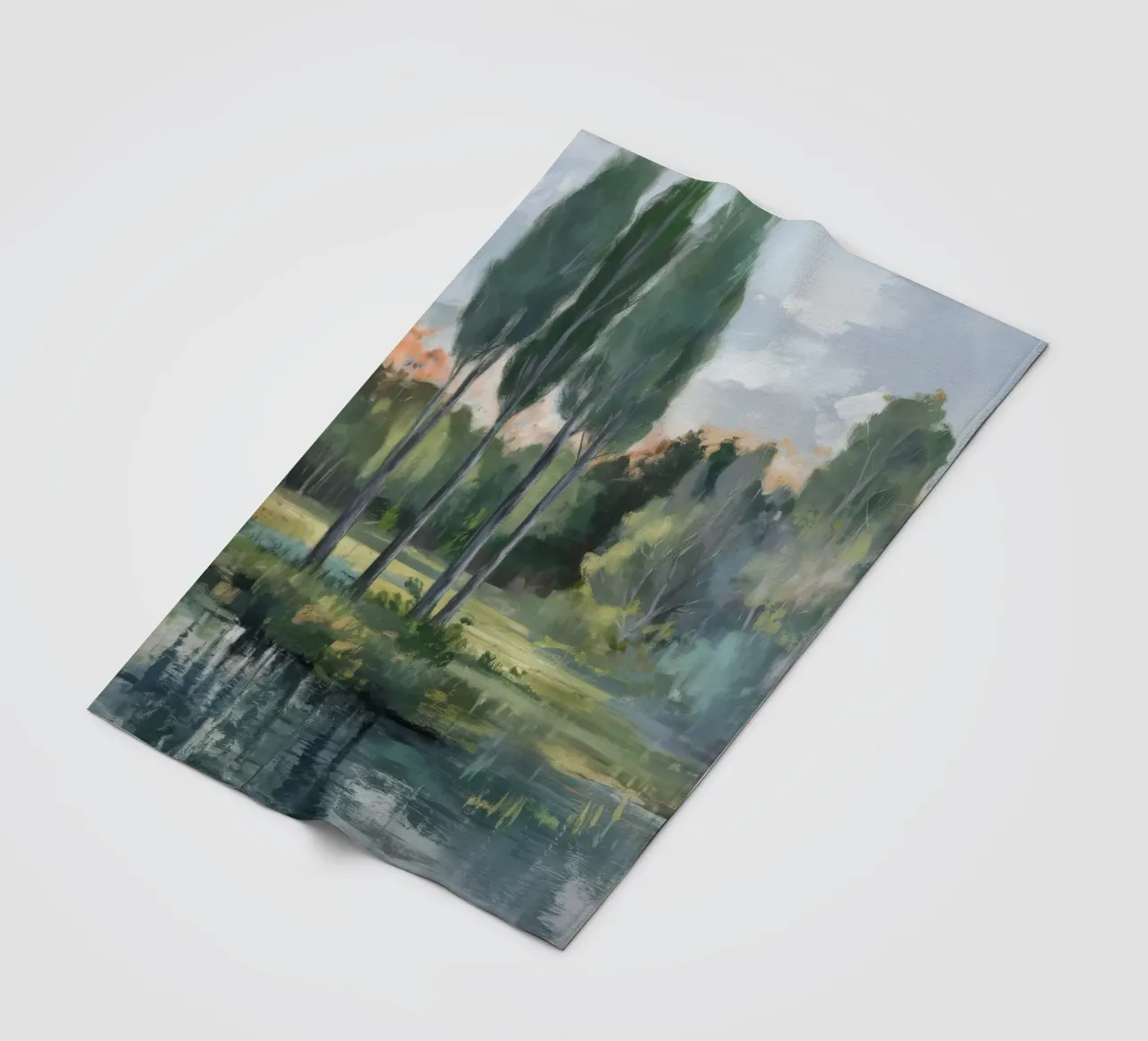 Riflessione sul Sunset Grove coperta in pile da Solestice Strokes