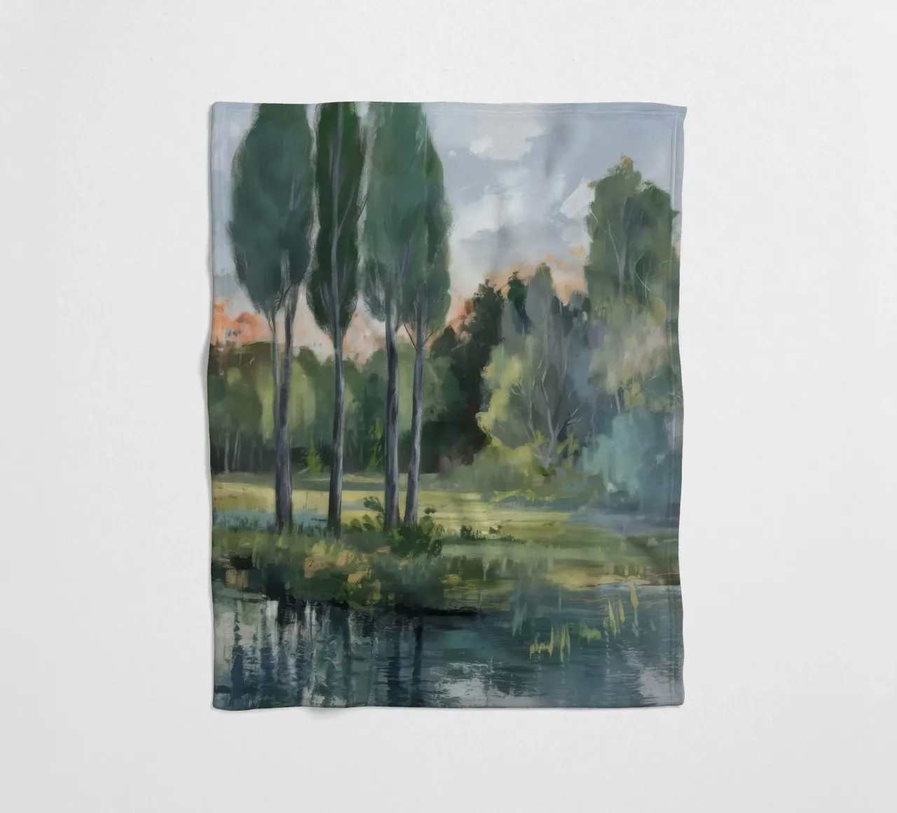 Riflessione sul Sunset Grove coperta in pile da Solestice Strokes