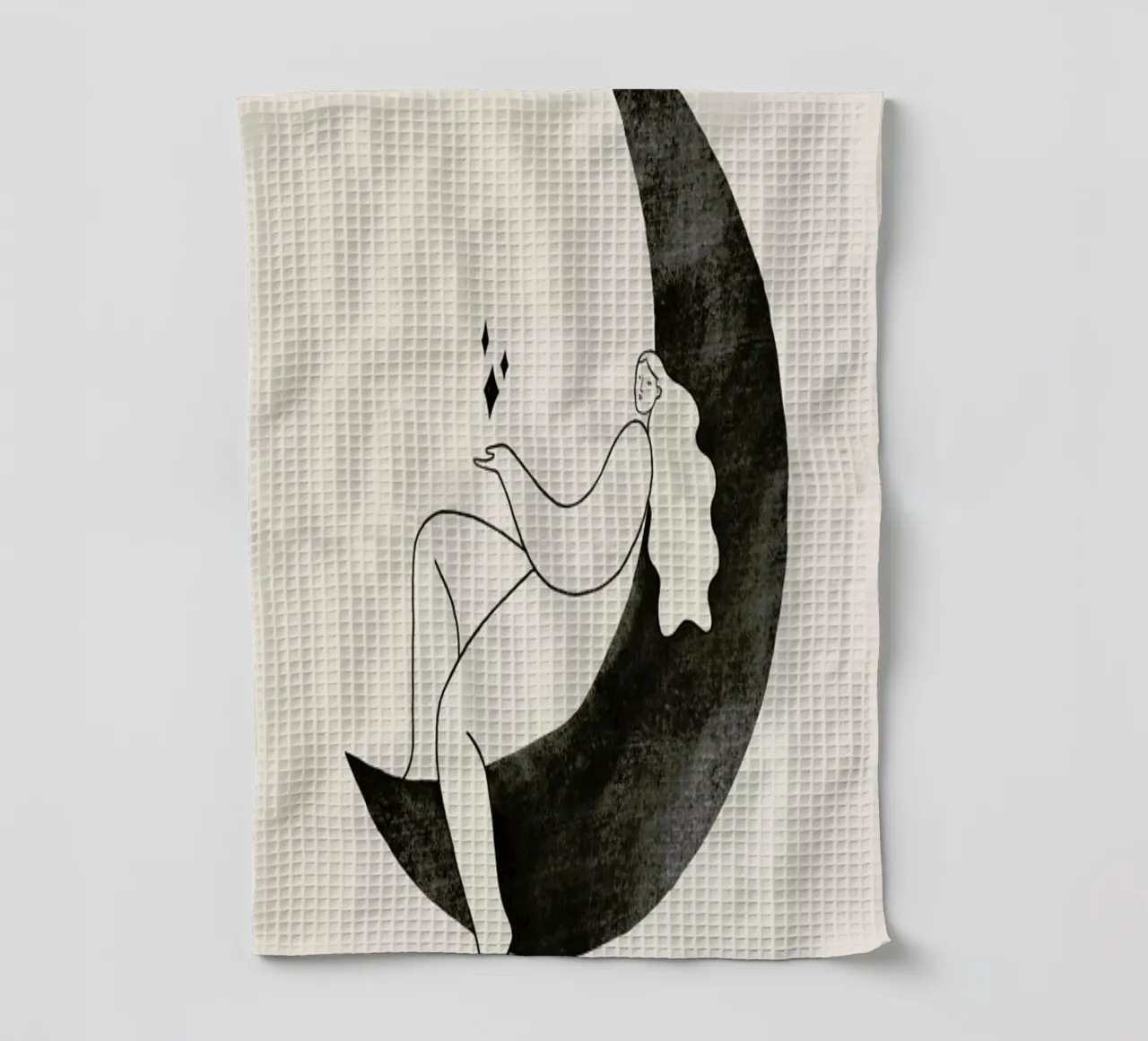 Moonlight tea towel by Graphite