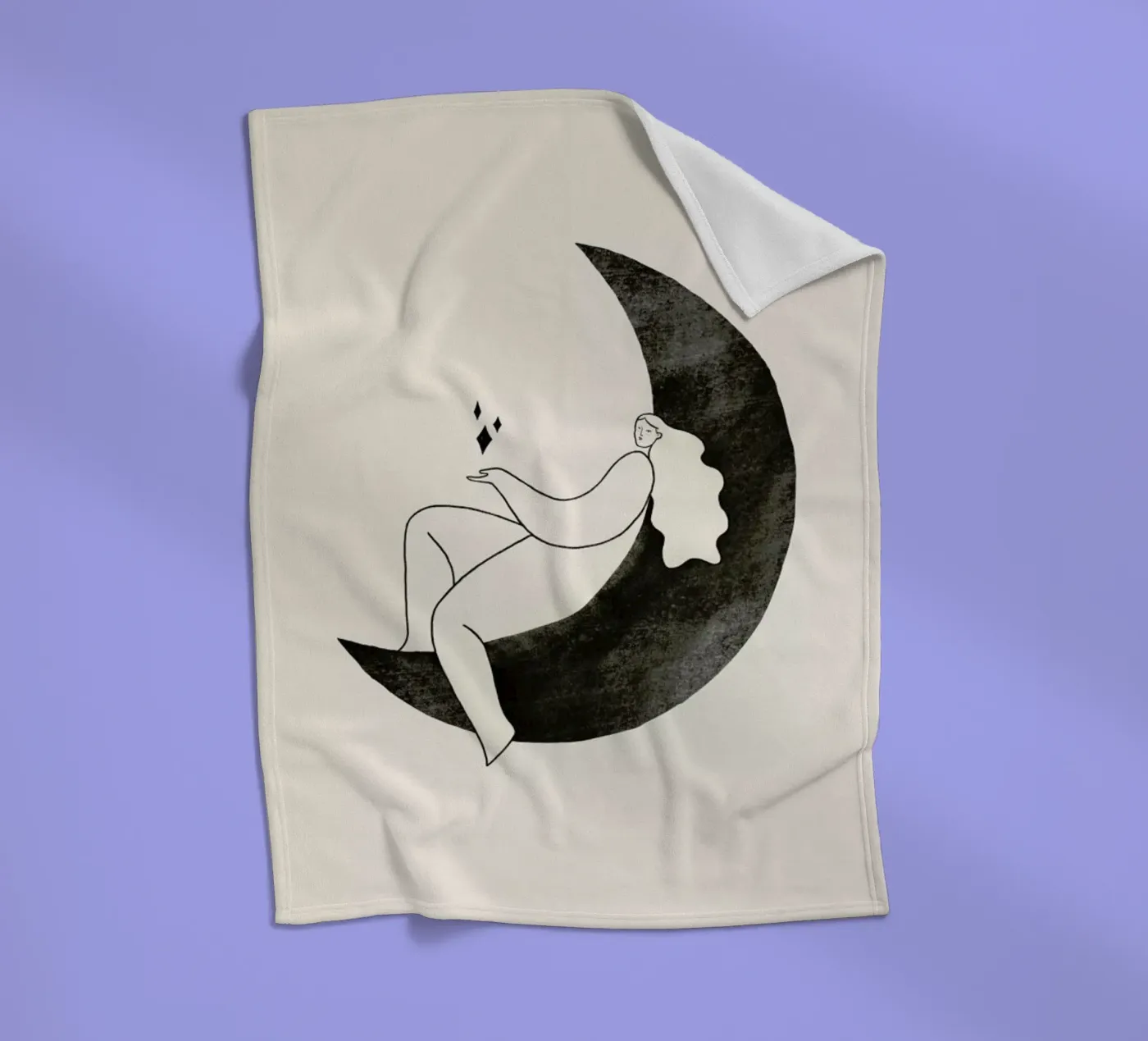 Moonlight fleece blanket by Graphite