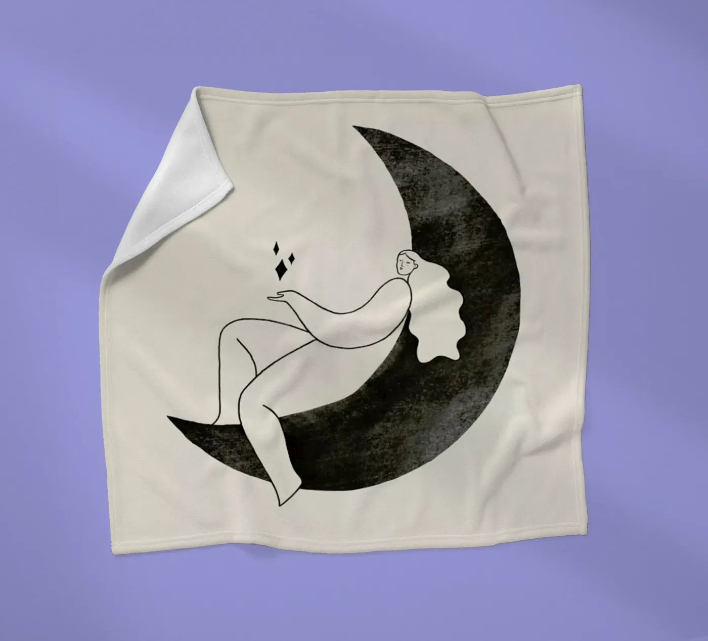 Moonlight Fleecedecke von Graphite