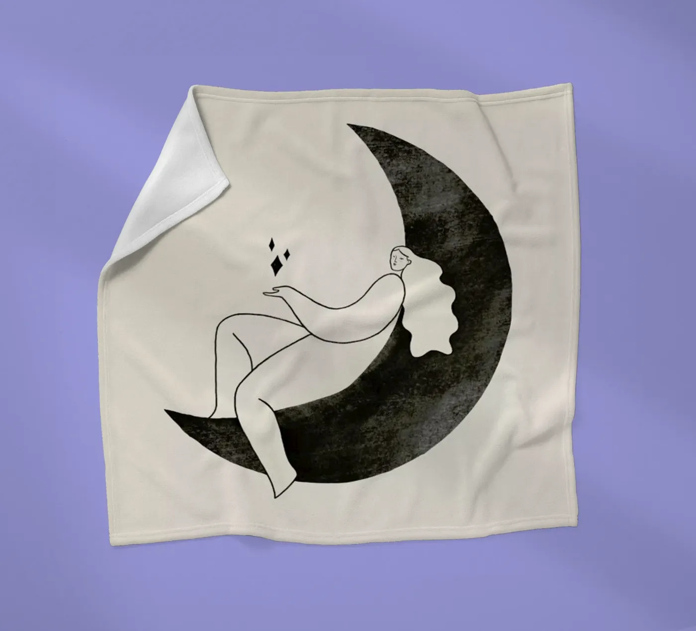 Moonlight fleece blanket by Graphite