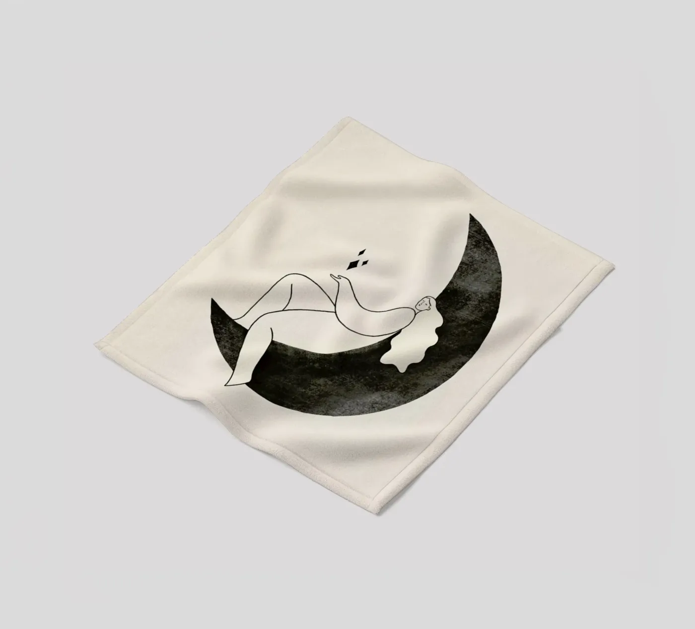 Moonlight fleece blanket by Graphite