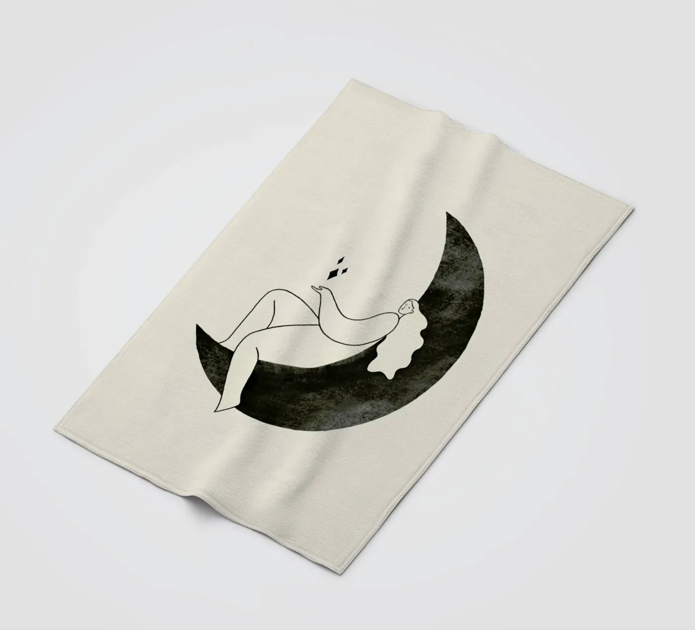 Moonlight Fleecedecke von Graphite