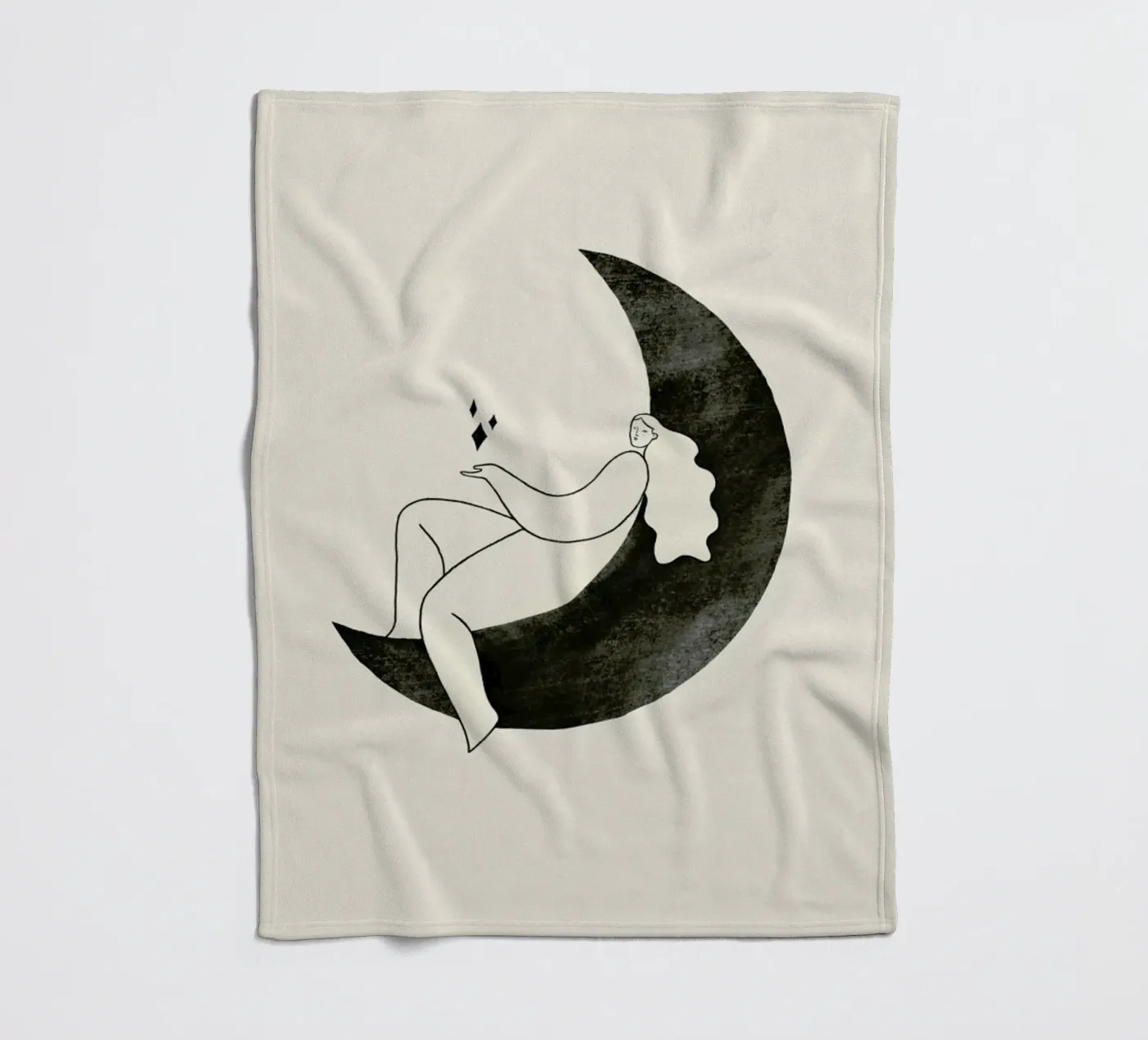 Moonlight Fleecedecke von Graphite