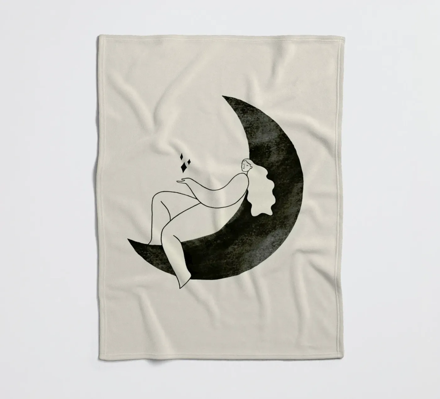 Moonlight fleece blanket by Graphite