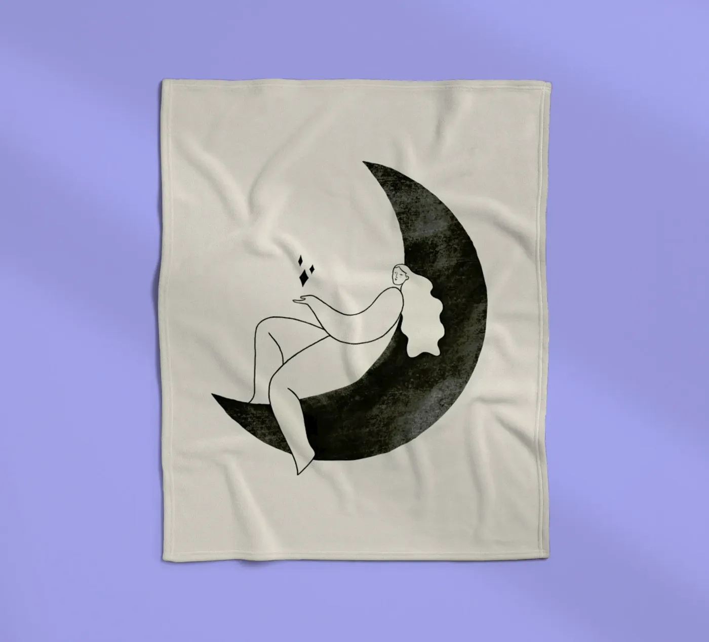 Moonlight fleece blanket by Graphite