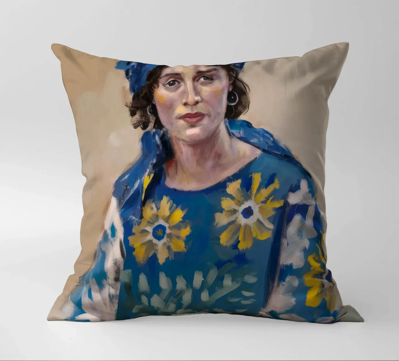 Rêver en jaune coussin de Solestice Strokes