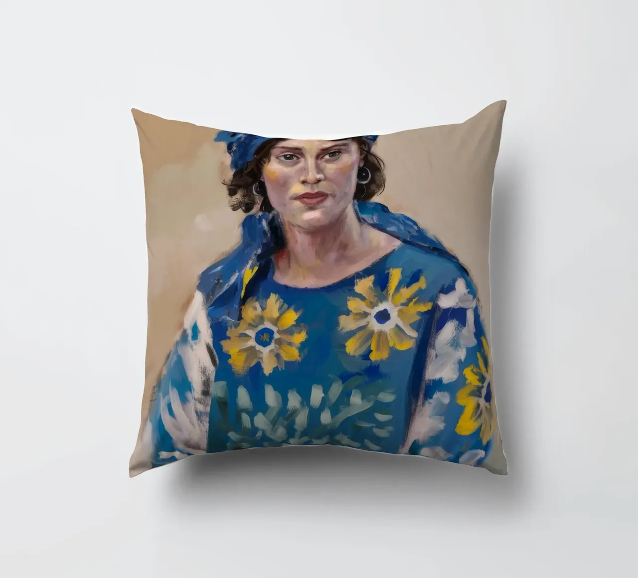 Rêver en jaune coussin de Solestice Strokes