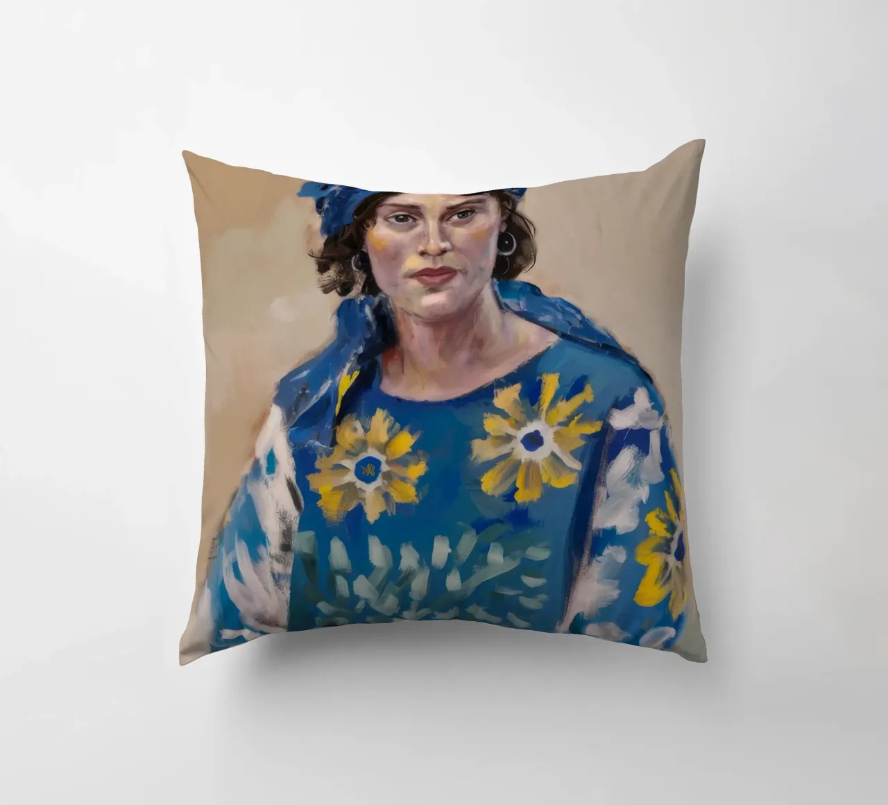 Rêver en jaune coussin de Solestice Strokes