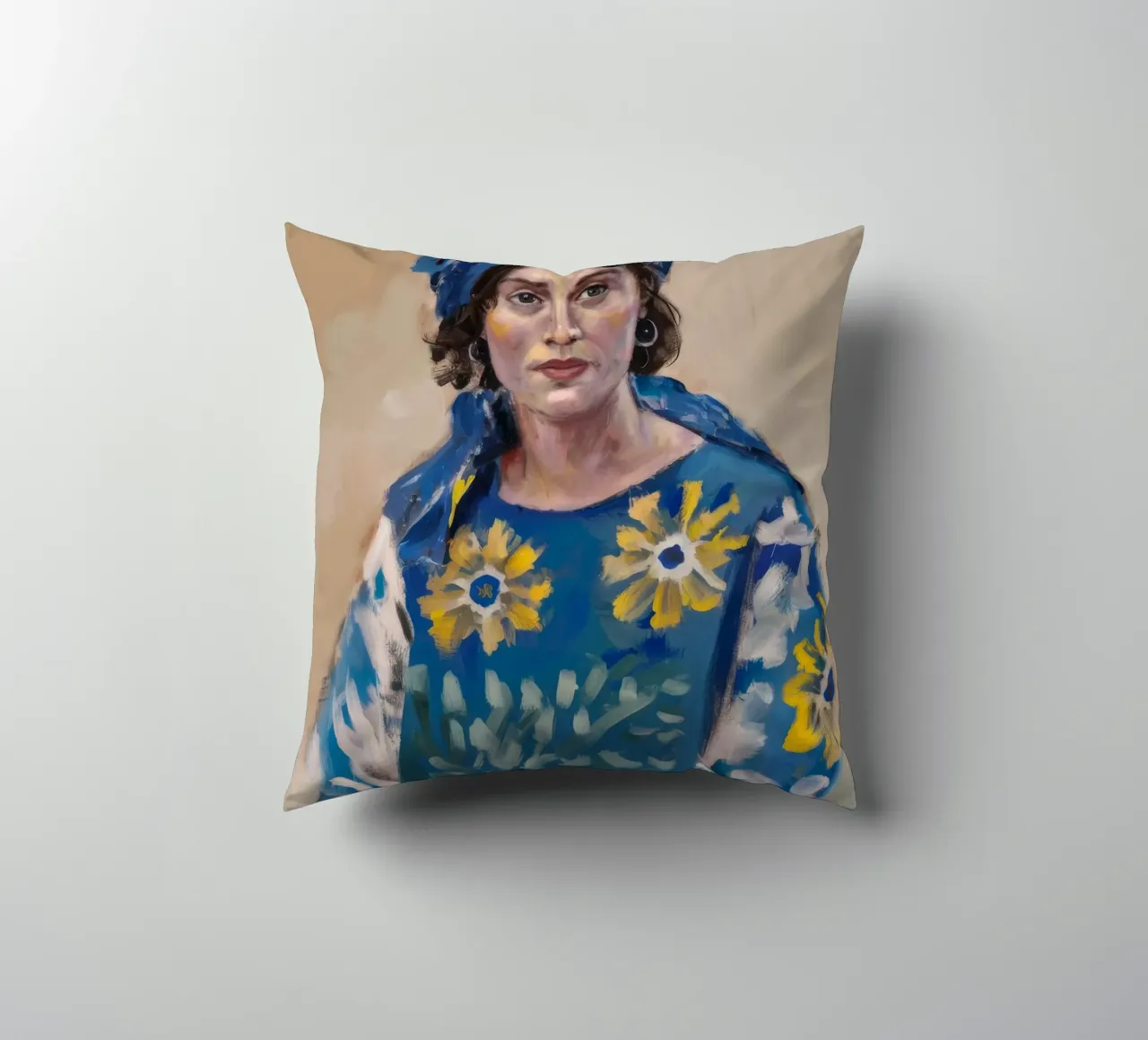Rêver en jaune coussin de Solestice Strokes