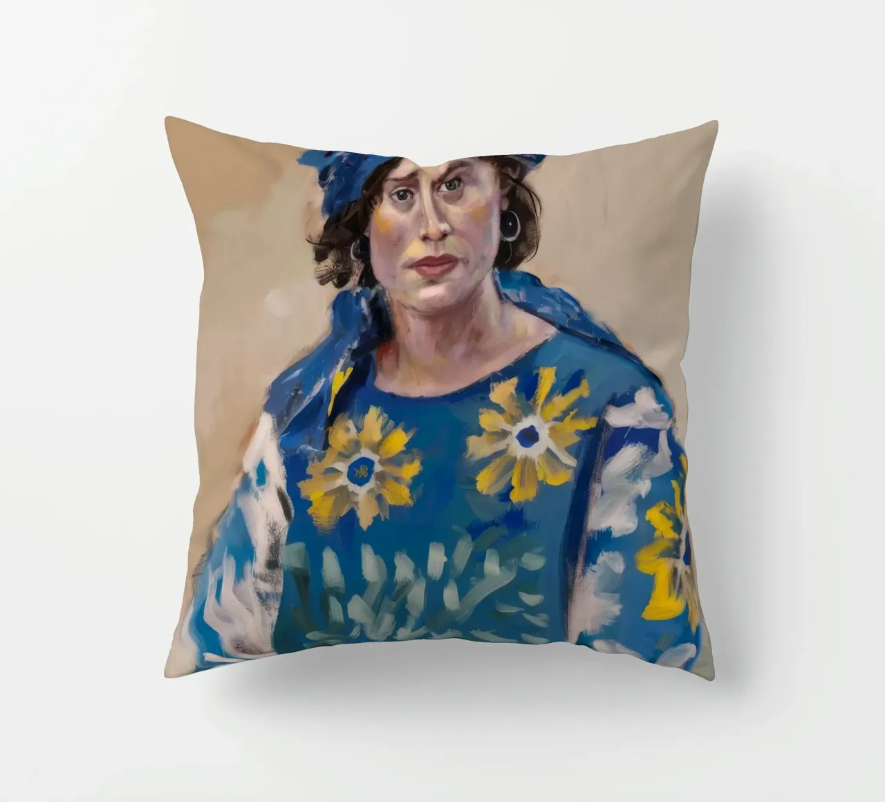 Rêver en jaune coussin de Solestice Strokes