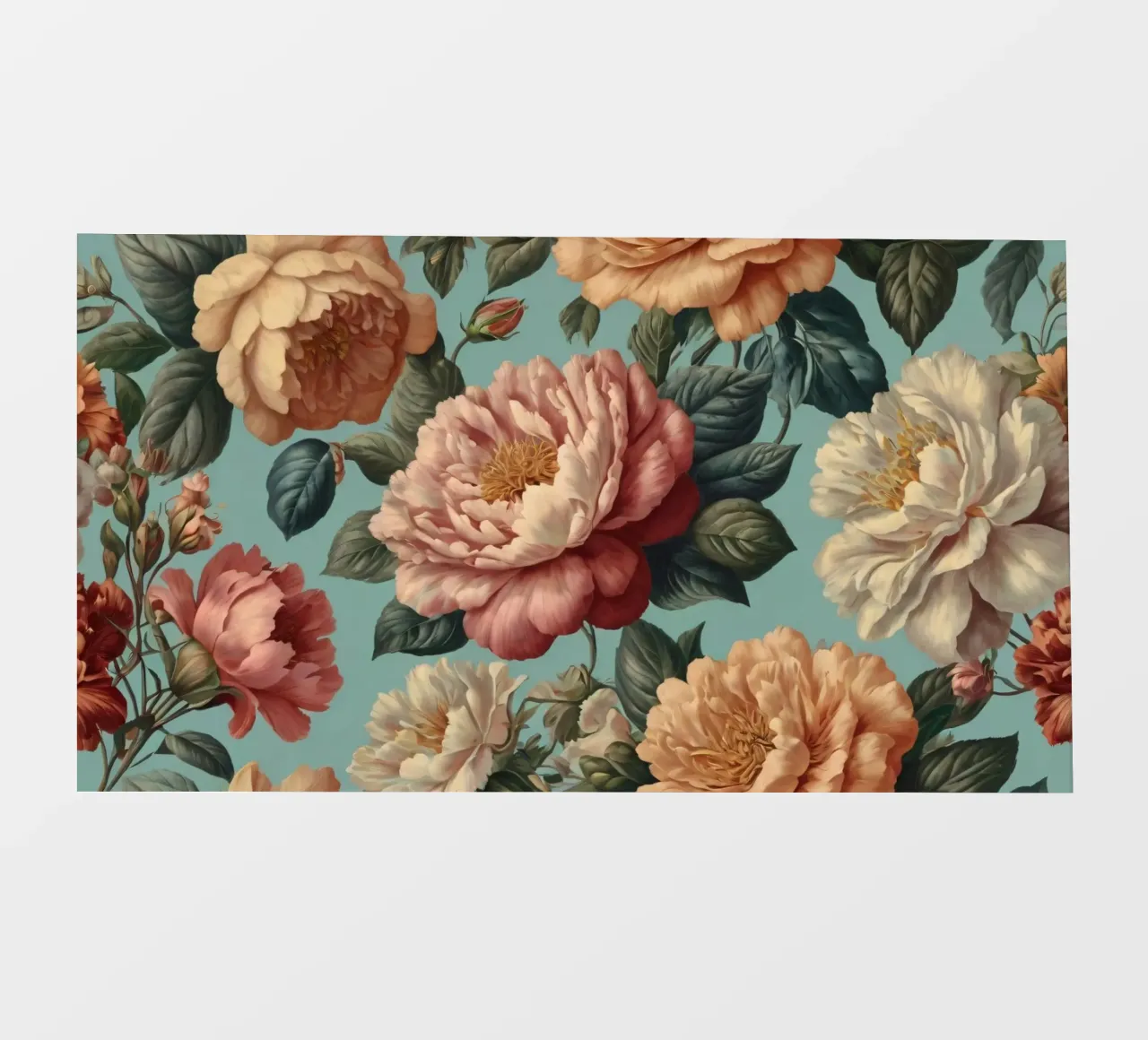 Beautiful floral wallpaper design featuring a verity flowers photo wallpaper by DesignDoodle
