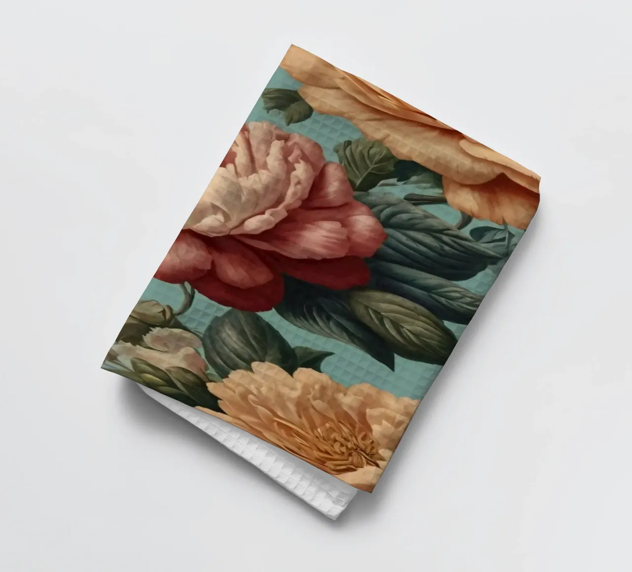 Bellissimo disegno di carta da parati floreale con una varietà di fiori canovaccio da cucina da DesignDoodle