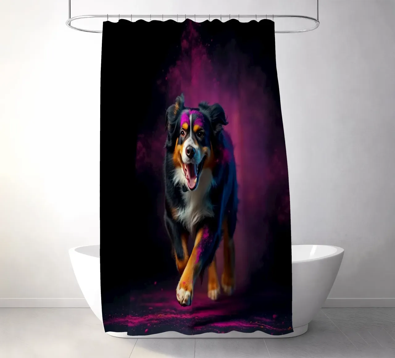 Le bouvier bernois coloré #51 rideau de douche de Yumis.Beargang.and.Me