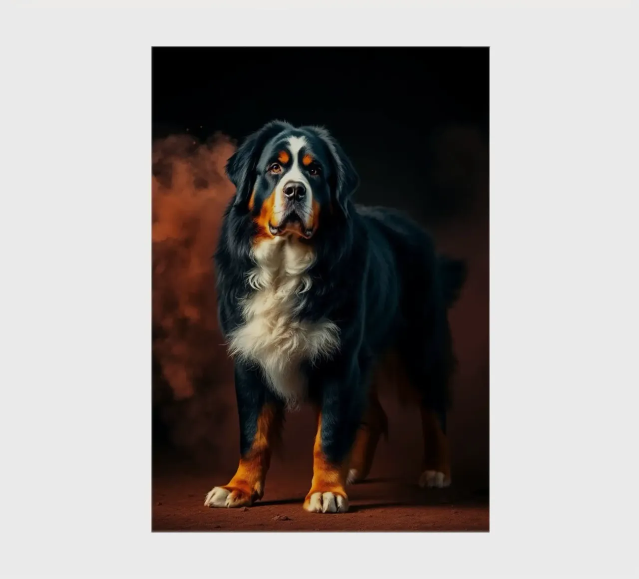 The colorful Bernese Mountain Dog #52 notebook by Yumis.Beargang.and.Me