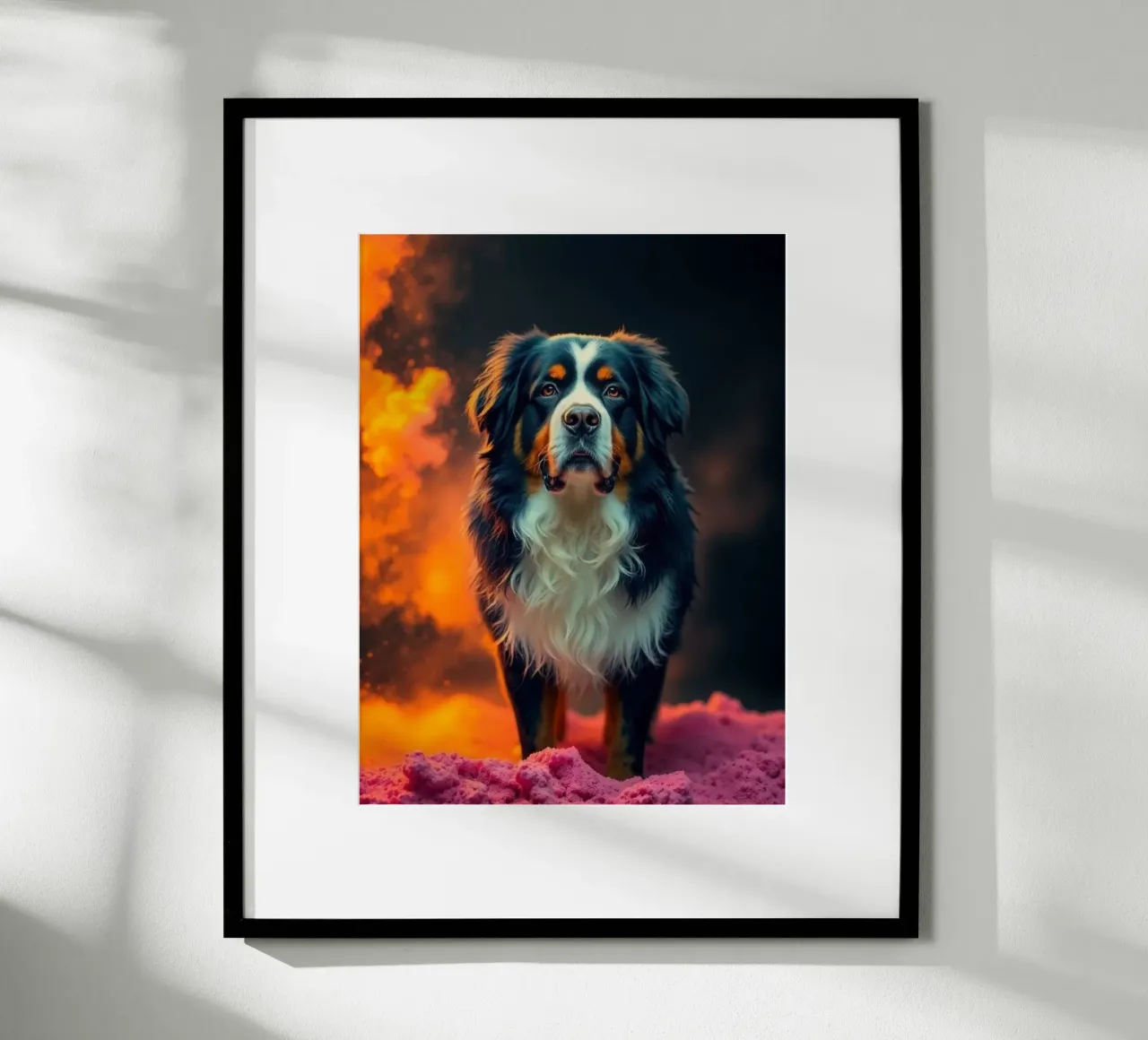 The colorful Bernese Mountain Dog #53 hahnemühle by Yumis.Beargang.and.Me