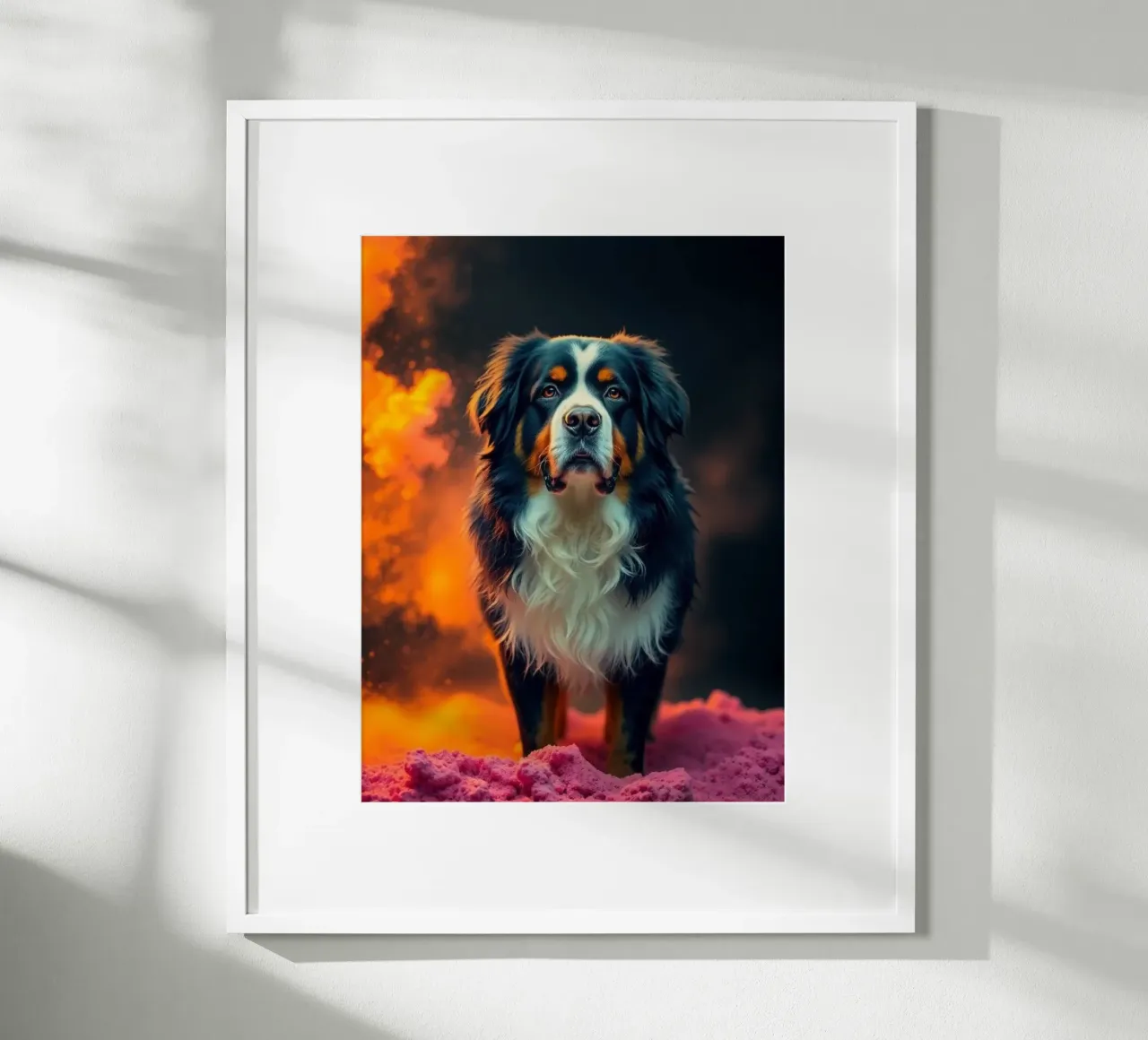 The colorful Bernese Mountain Dog #53 hahnemühle by Yumis.Beargang.and.Me
