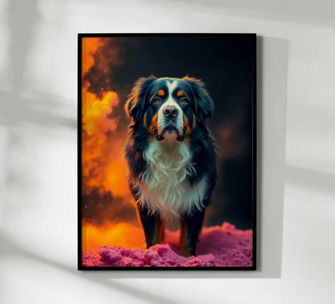 The colorful Bernese Mountain Dog #53 hahnemühle by Yumis.Beargang.and.Me