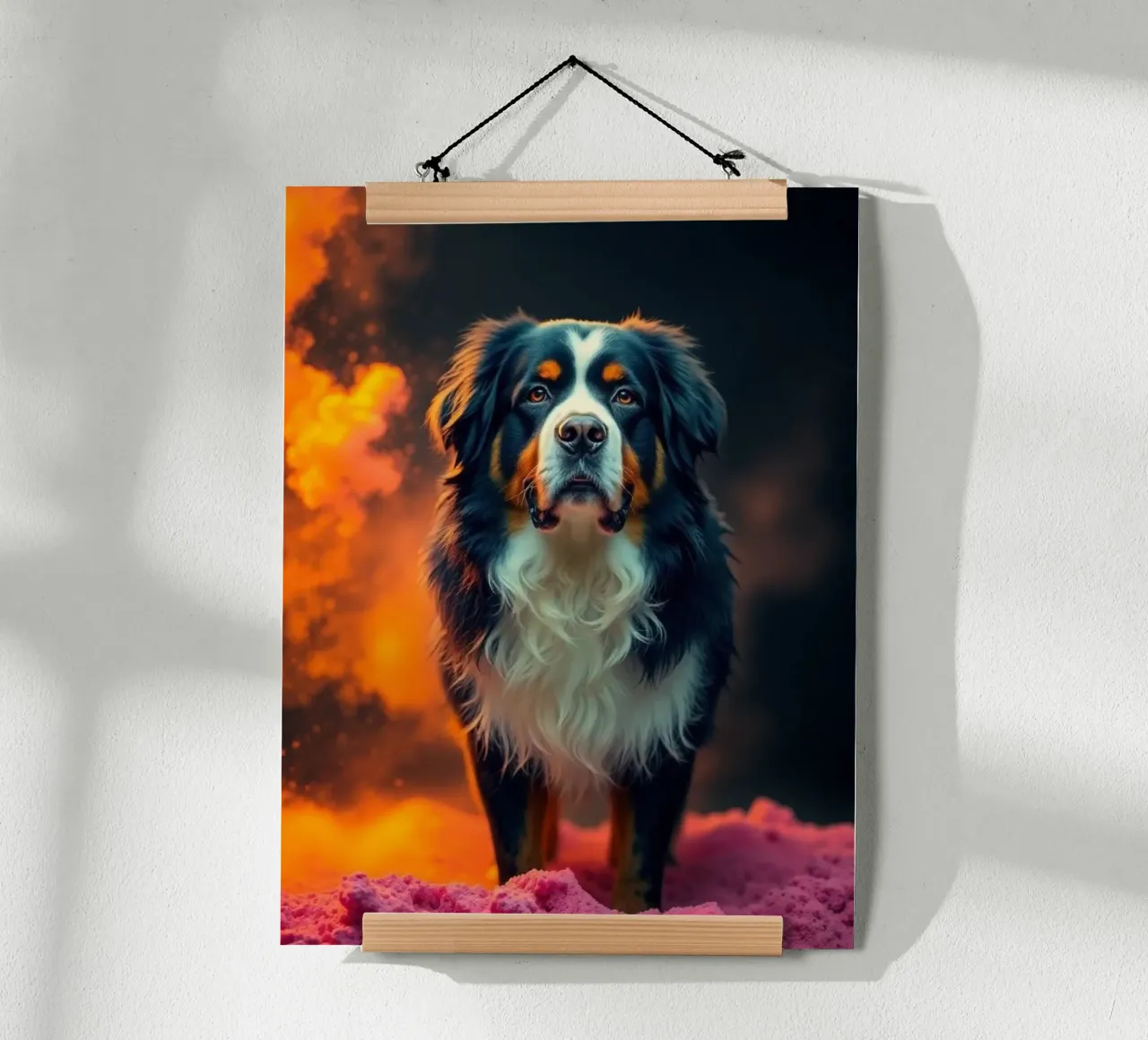 The colorful Bernese Mountain Dog #53 hahnemühle by Yumis.Beargang.and.Me