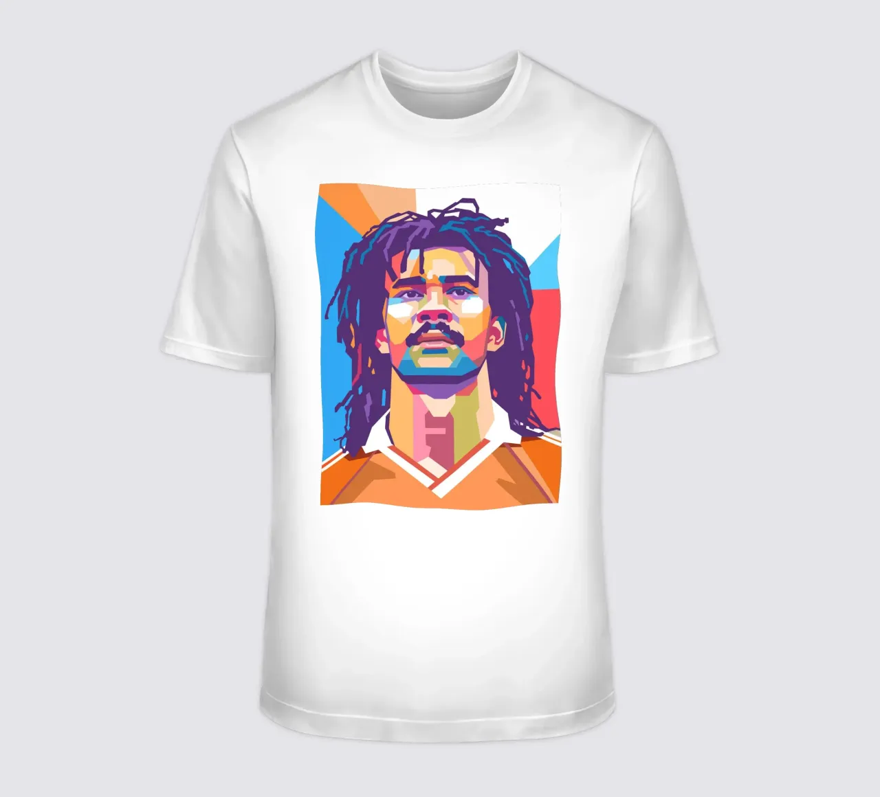 Ritratto pop art di Ruud Gullit t-shirt da Hantamrata