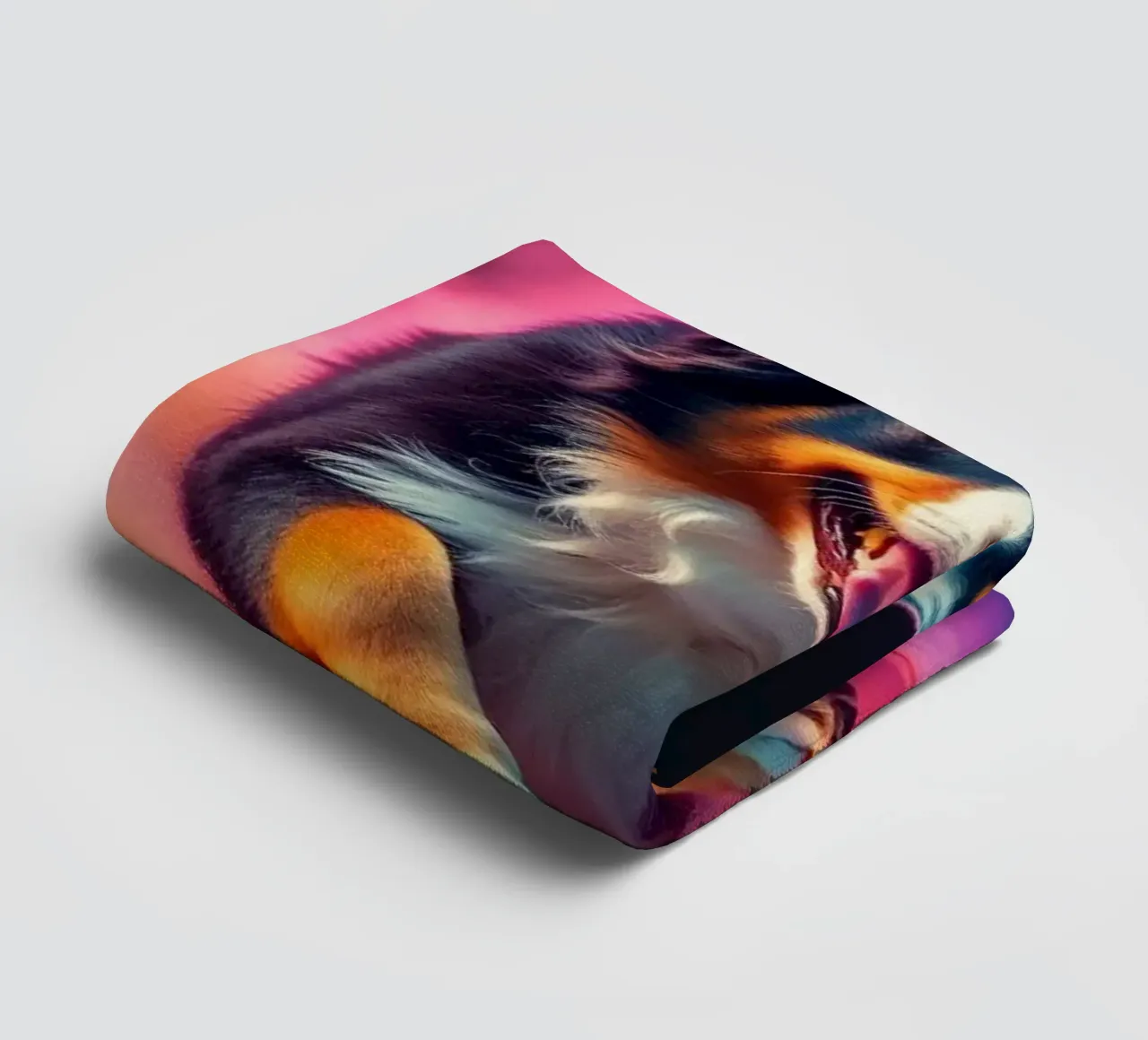 Le bouvier bernois coloré #56 serviette de bain de Yumis.Beargang.and.Me