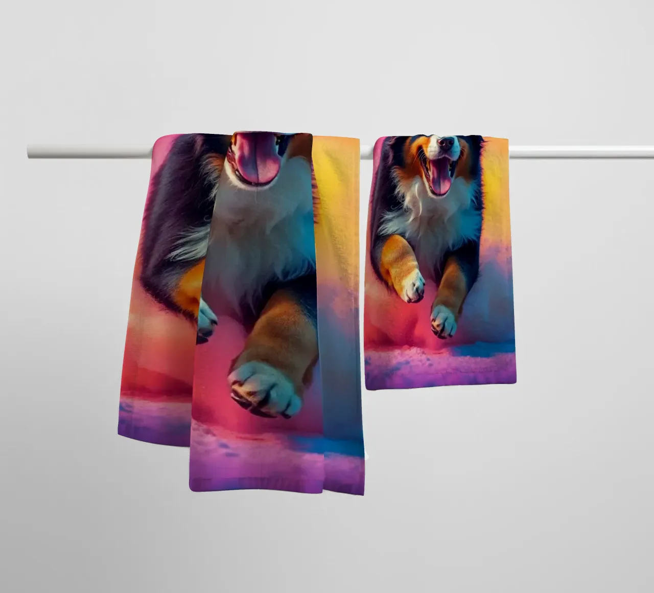 Le bouvier bernois coloré #56 serviette de bain de Yumis.Beargang.and.Me