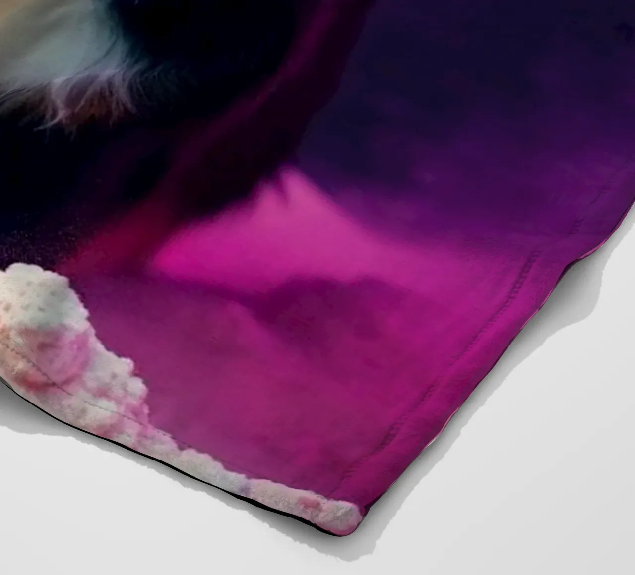 The colorful Bernese Mountain Dog #57 fleece blanket by Yumis.Beargang.and.Me