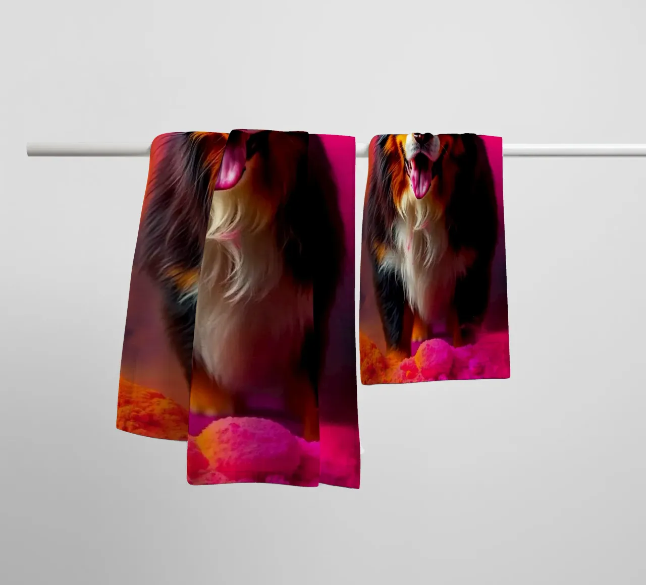 Le bouvier bernois coloré #58 serviette de bain de Yumis.Beargang.and.Me