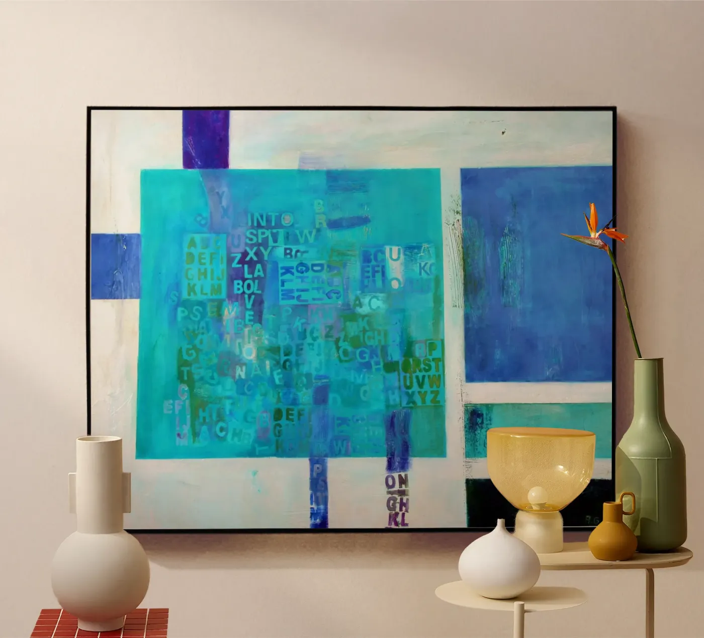 Wörtermeer plexiglass da Anita Gewald