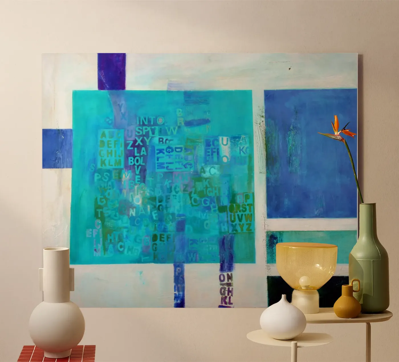 Wörtermeer plexiglass da Anita Gewald