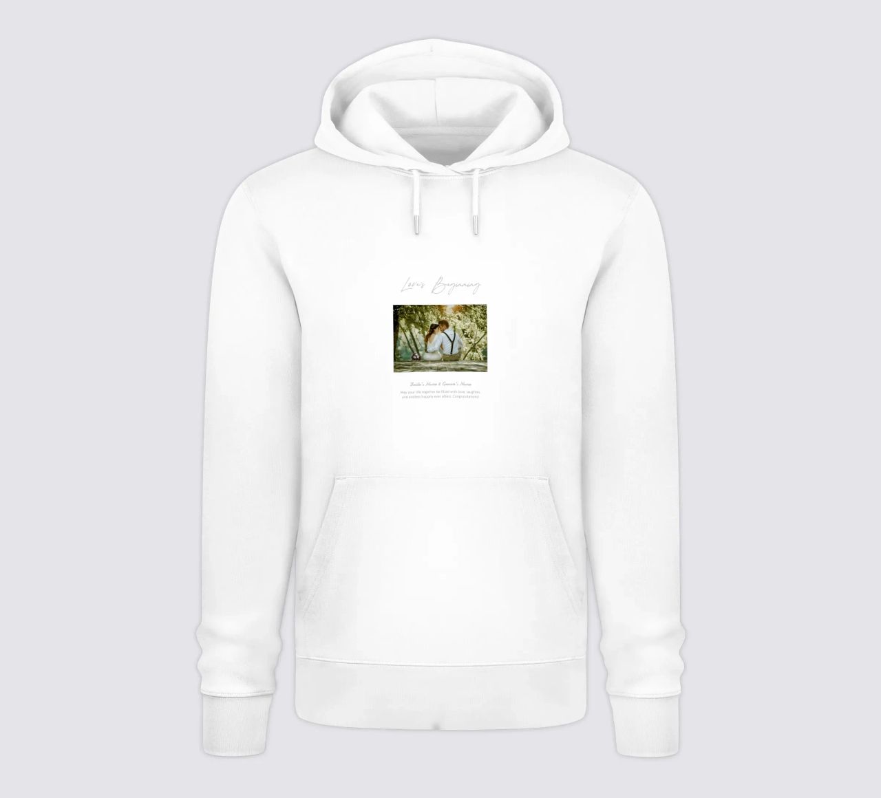 Personalisierte Hochzeitsgeschenke Hoodie von NEWEST CUSTOM SHOP