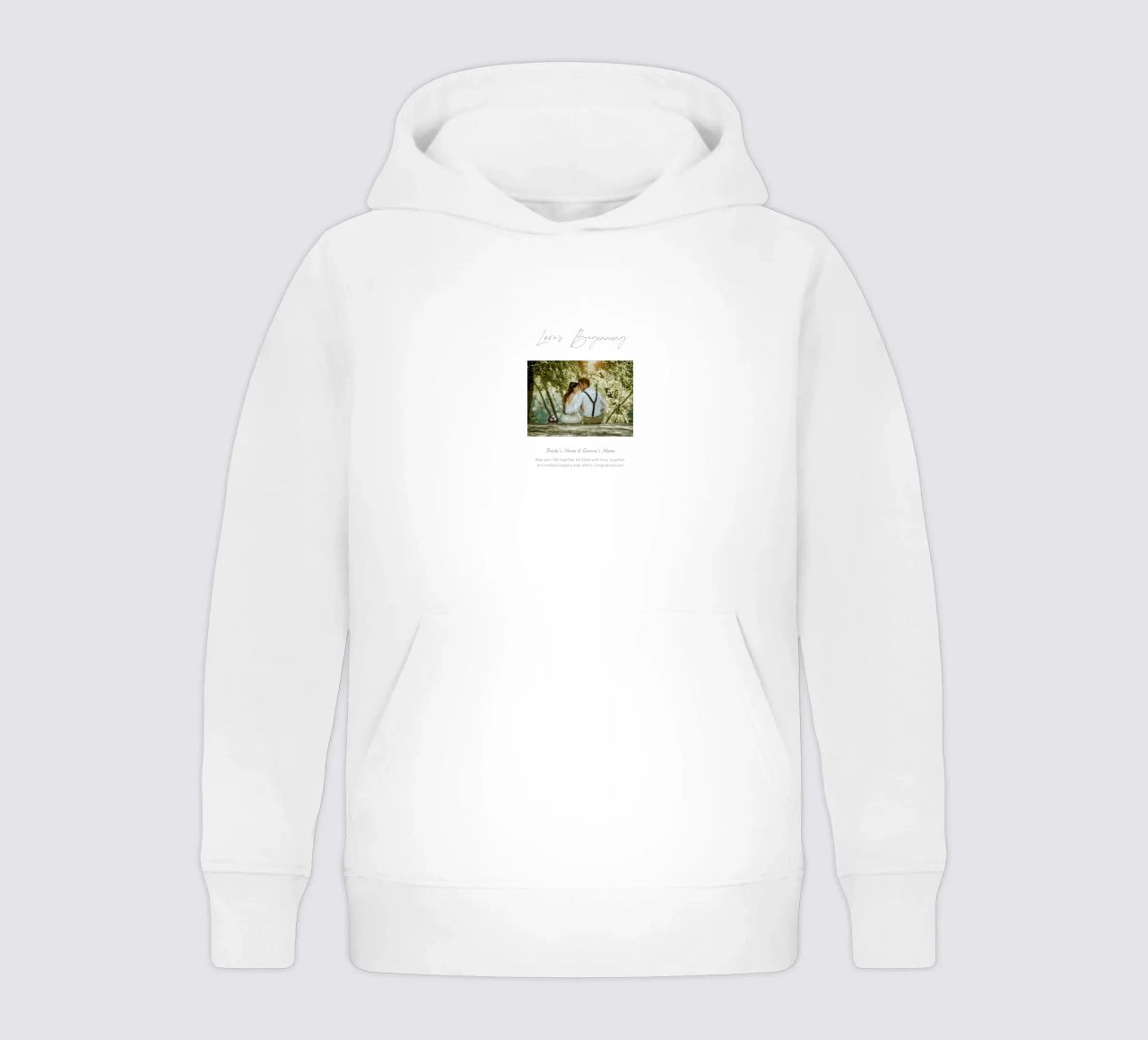 Personalisierte Hochzeitsgeschenke Kinder Hoodie von NEWEST CUSTOM SHOP