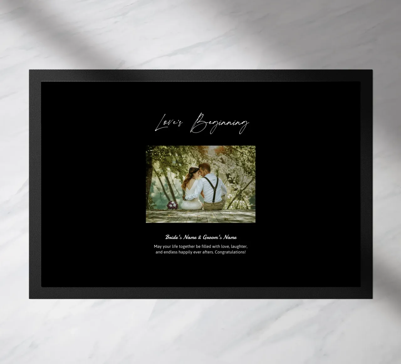 Personalized Wedding Gifts doormat by NEWEST CUSTOM SHOP