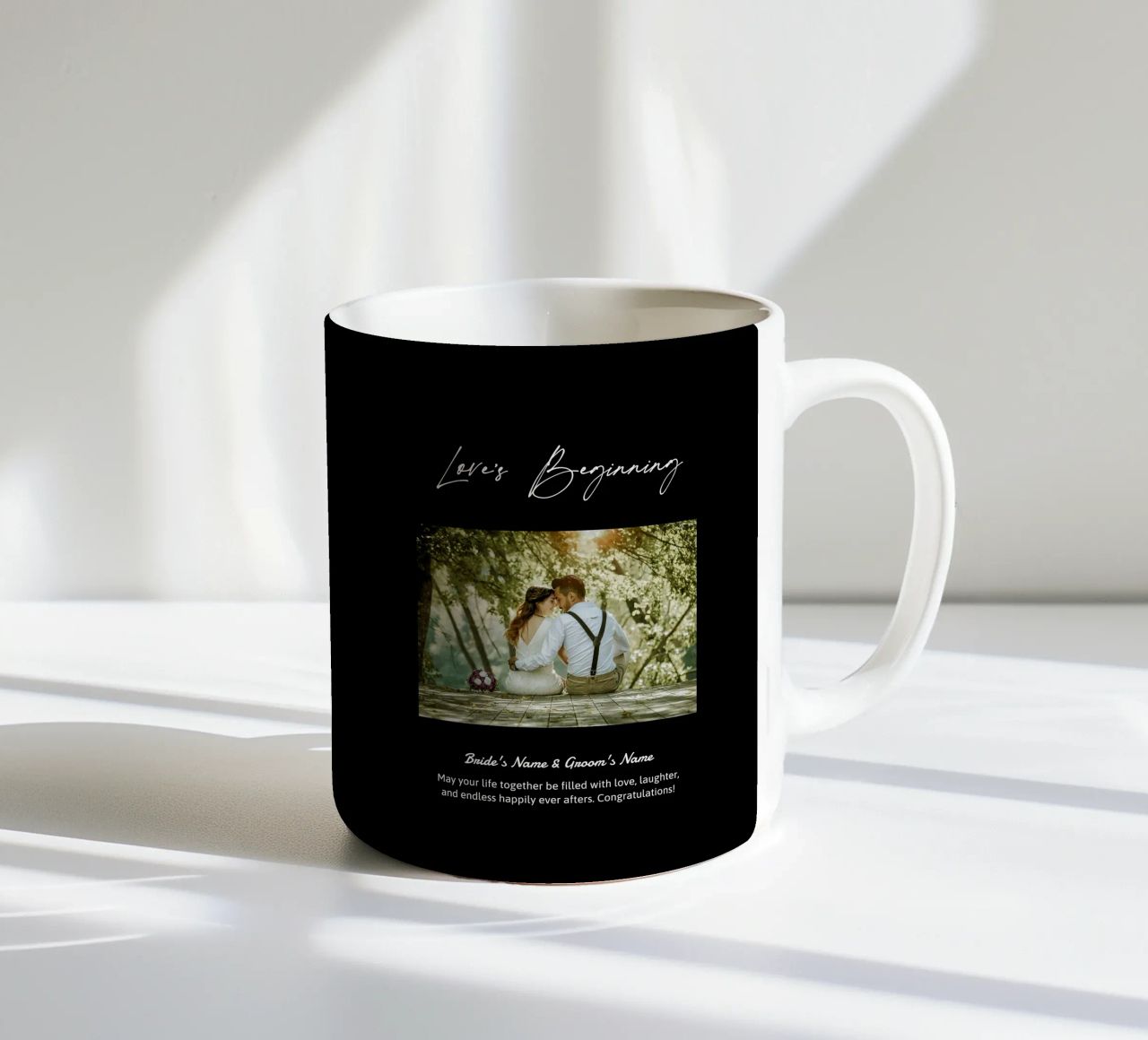 Personalisierte Hochzeitsgeschenke Keramik Tasse von NEWEST CUSTOM SHOP