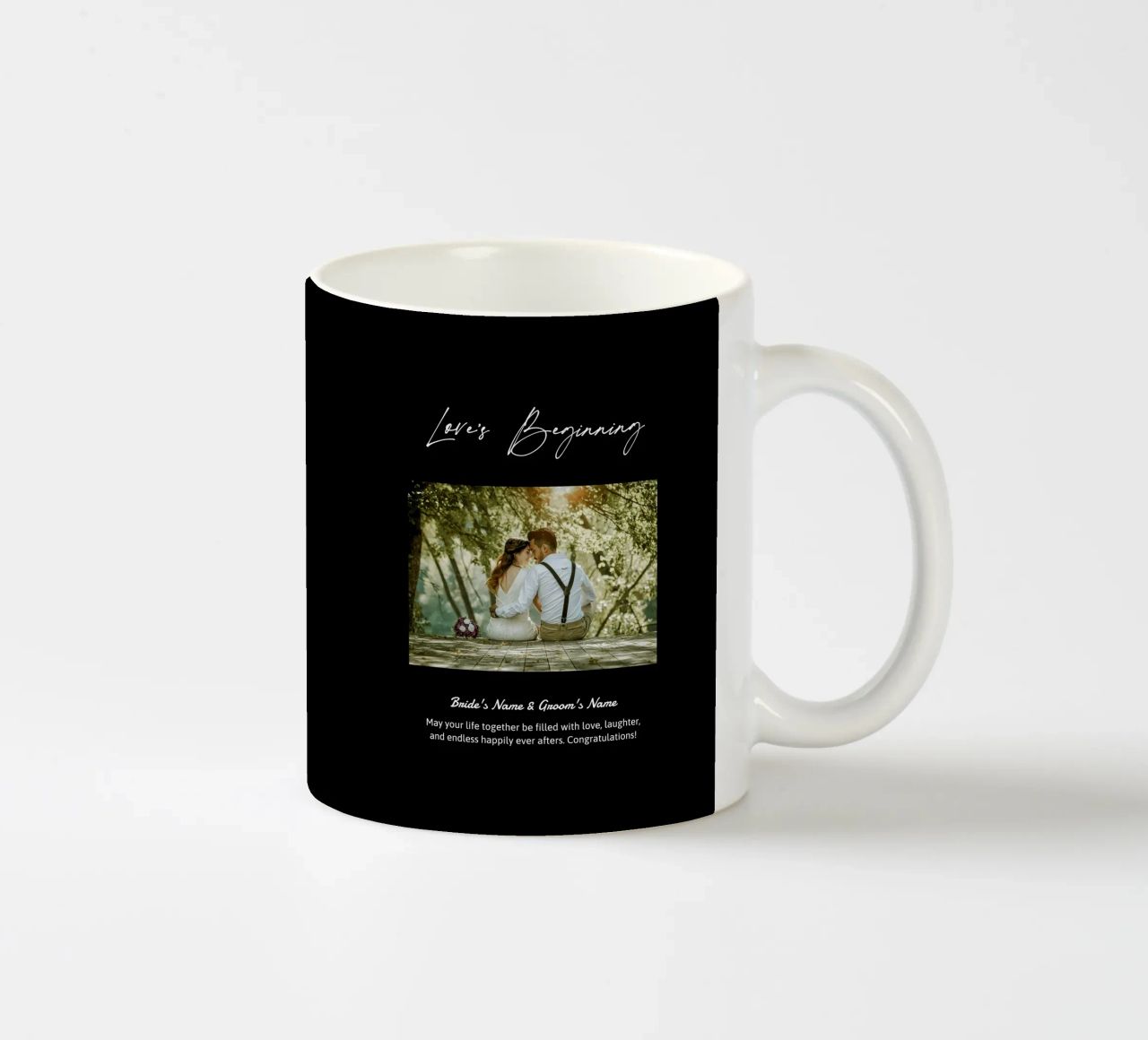 Personalisierte Hochzeitsgeschenke Keramik Tasse von NEWEST CUSTOM SHOP