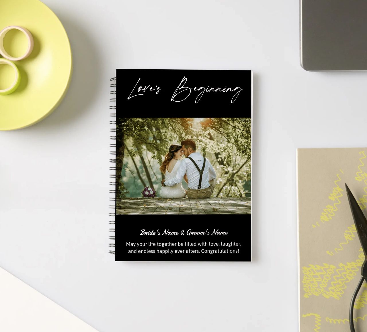 Personalisierte Hochzeitsgeschenke Ringbuch von NEWEST CUSTOM SHOP