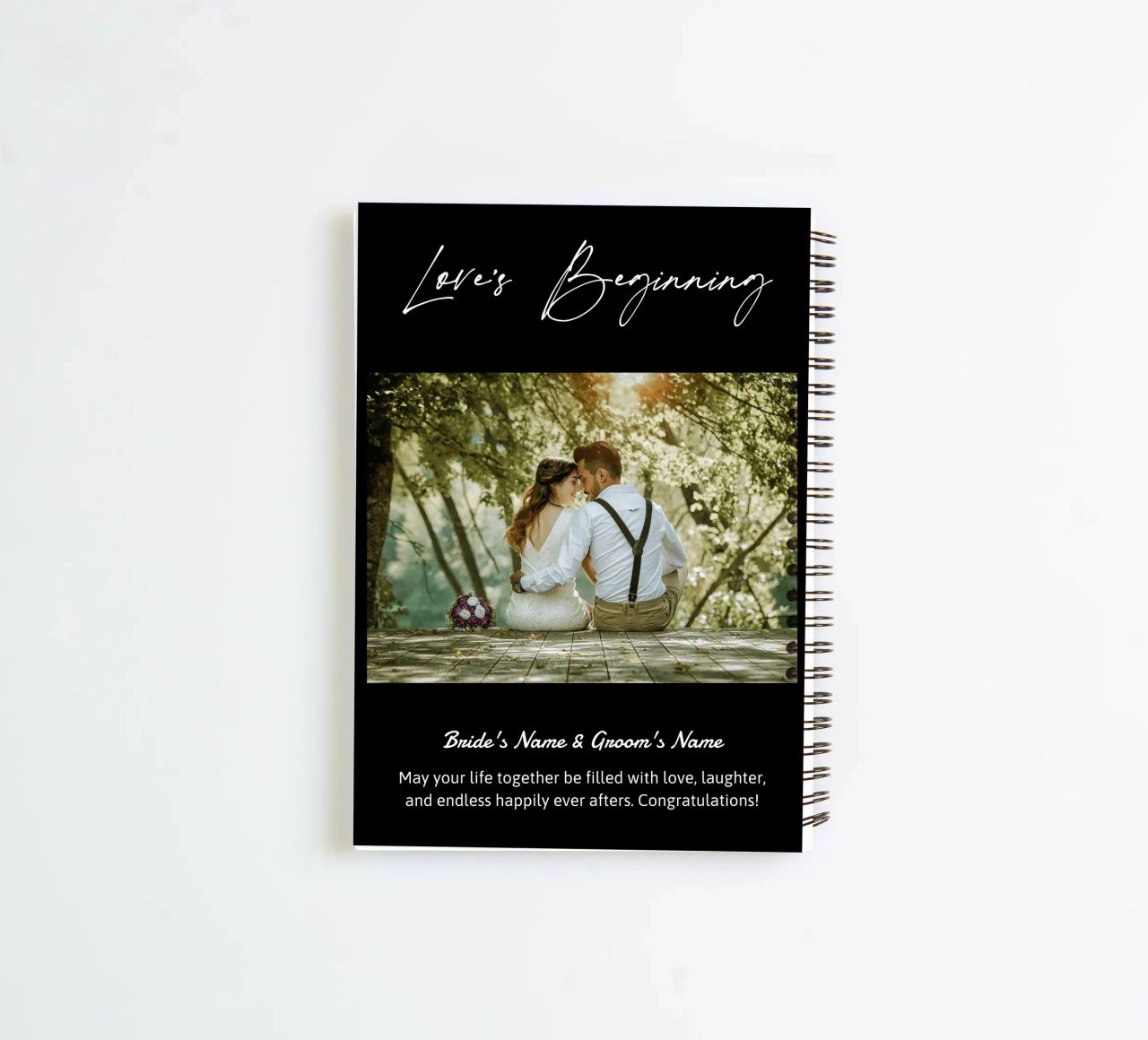 Personalisierte Hochzeitsgeschenke Ringbuch von NEWEST CUSTOM SHOP