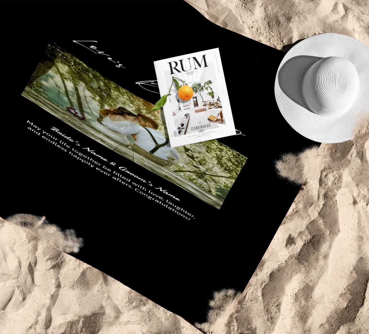 Personalisierte Hochzeitsgeschenke Strandtuch von NEWEST CUSTOM SHOP