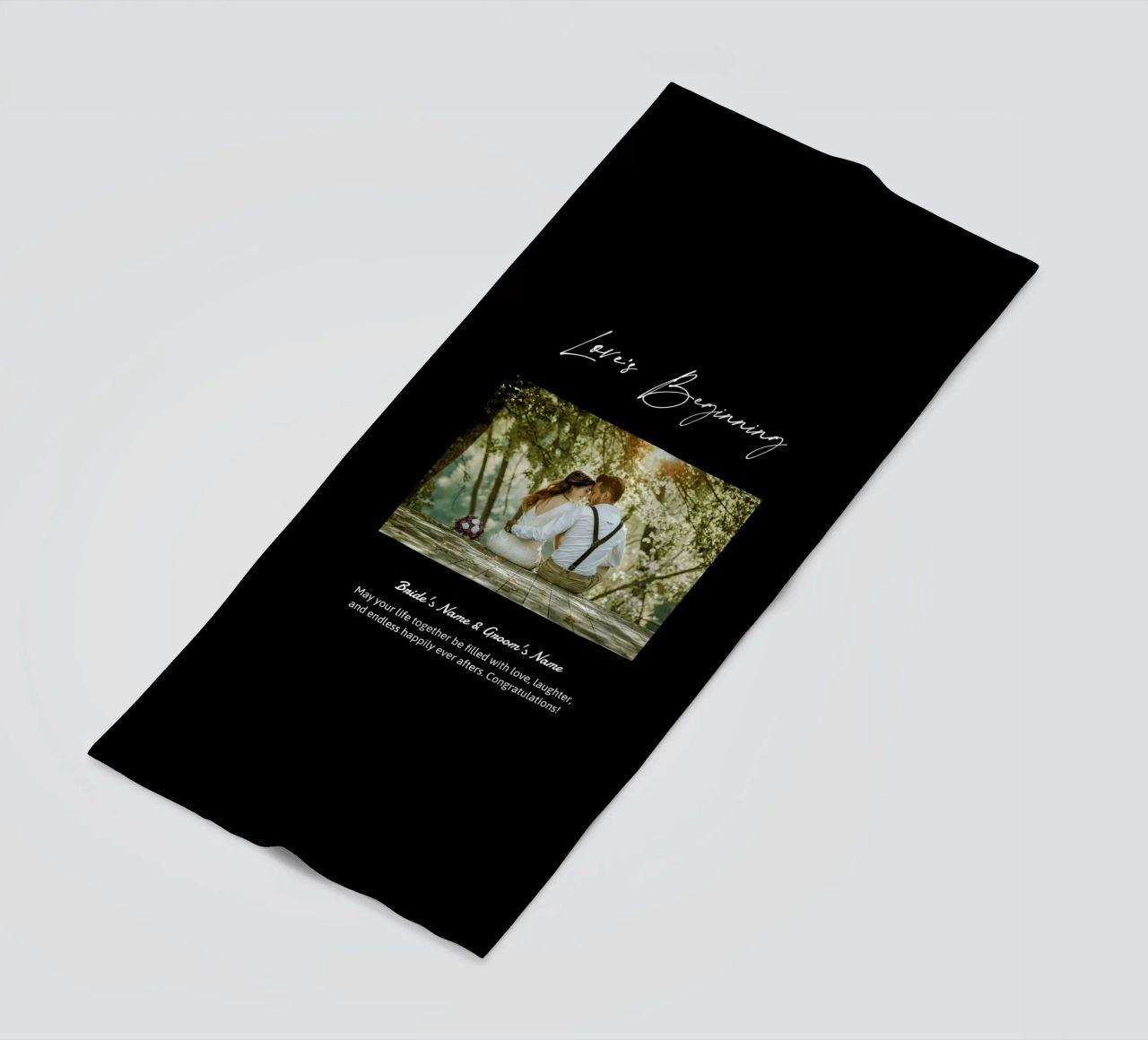 Personalisierte Hochzeitsgeschenke Strandtuch von NEWEST CUSTOM SHOP